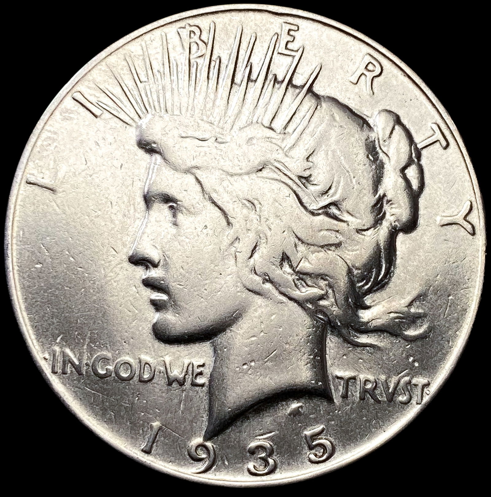 1935-S Silver Peace Dollar LIGHTLY CIRCULATED (1 of 2)