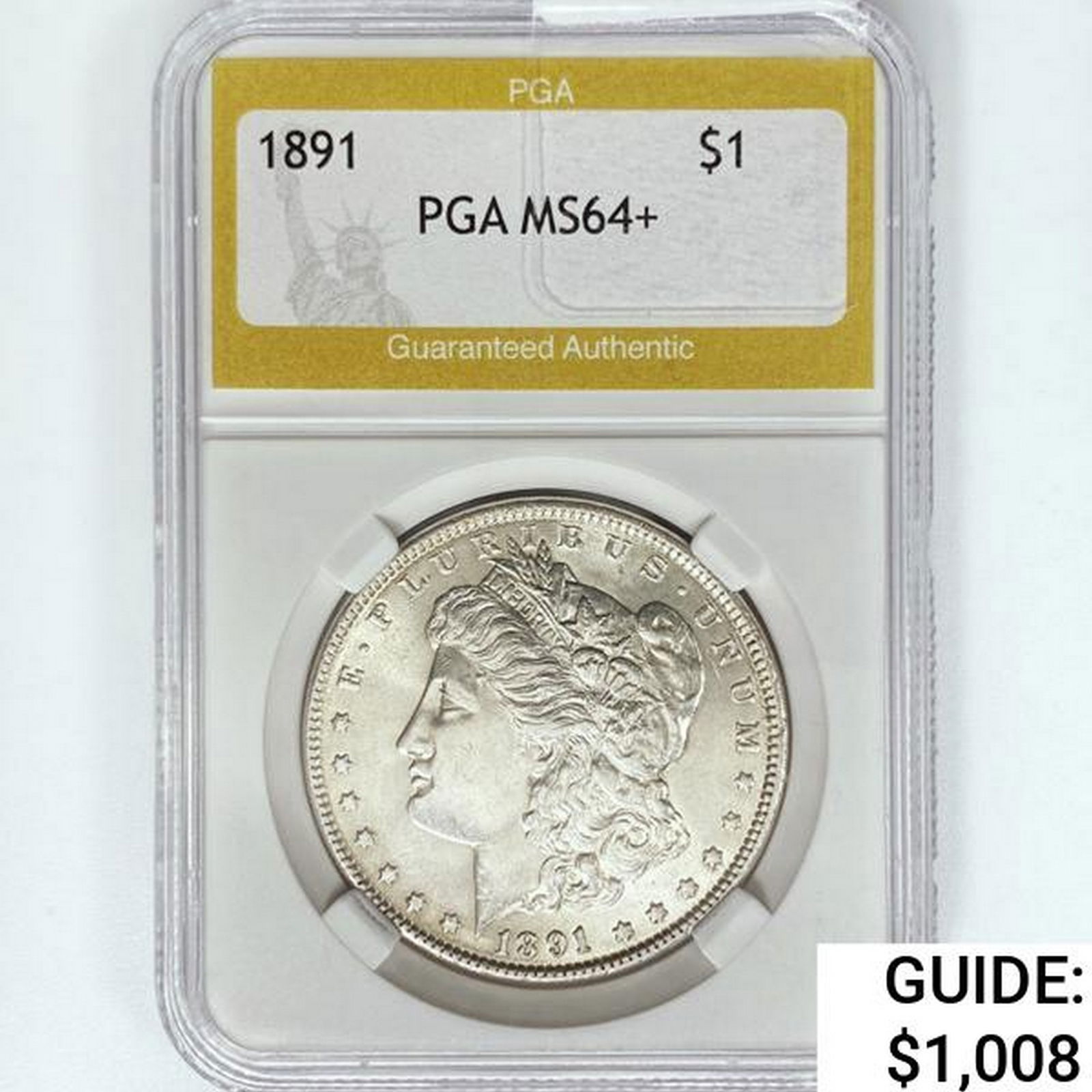 1891 Morgan Silver Dollar PGA MS64+ (1 of 2)