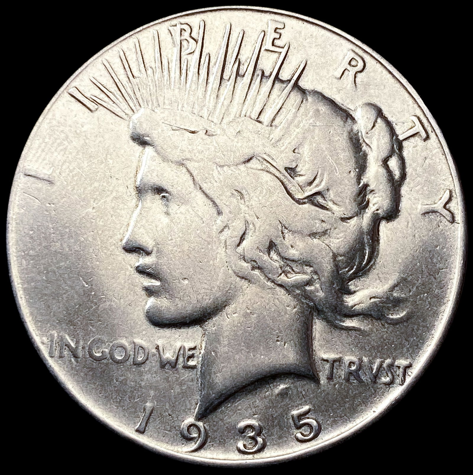 1935-S Silver Peace Dollar LIGHTLY CIRCULATED (1 of 2)