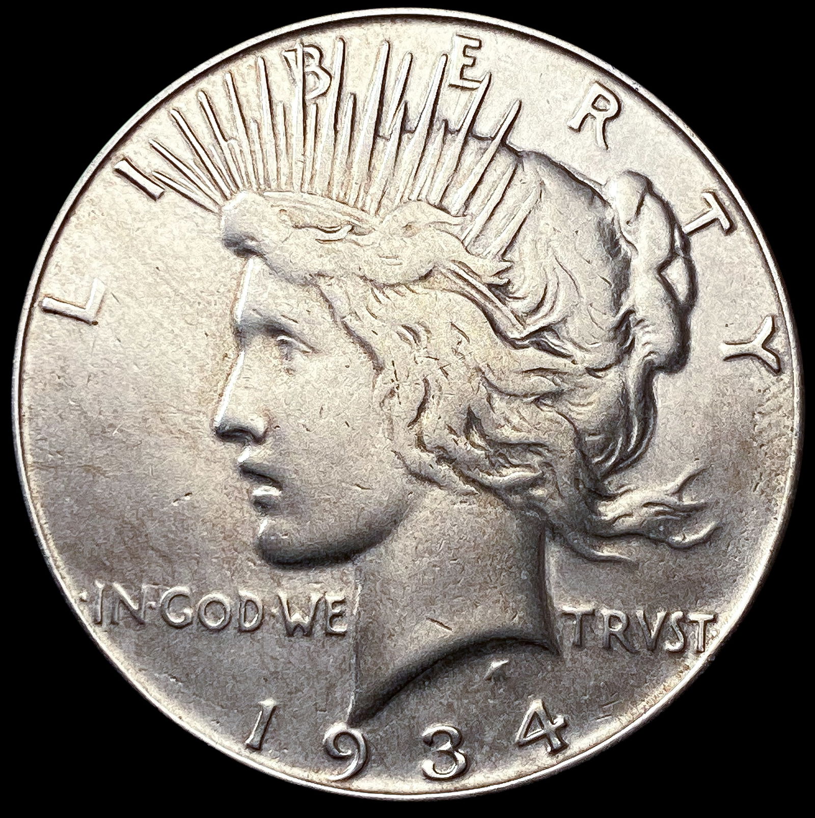 1934-S Silver Peace Dollar LIGHTLY CIRCULATED (1 of 2)
