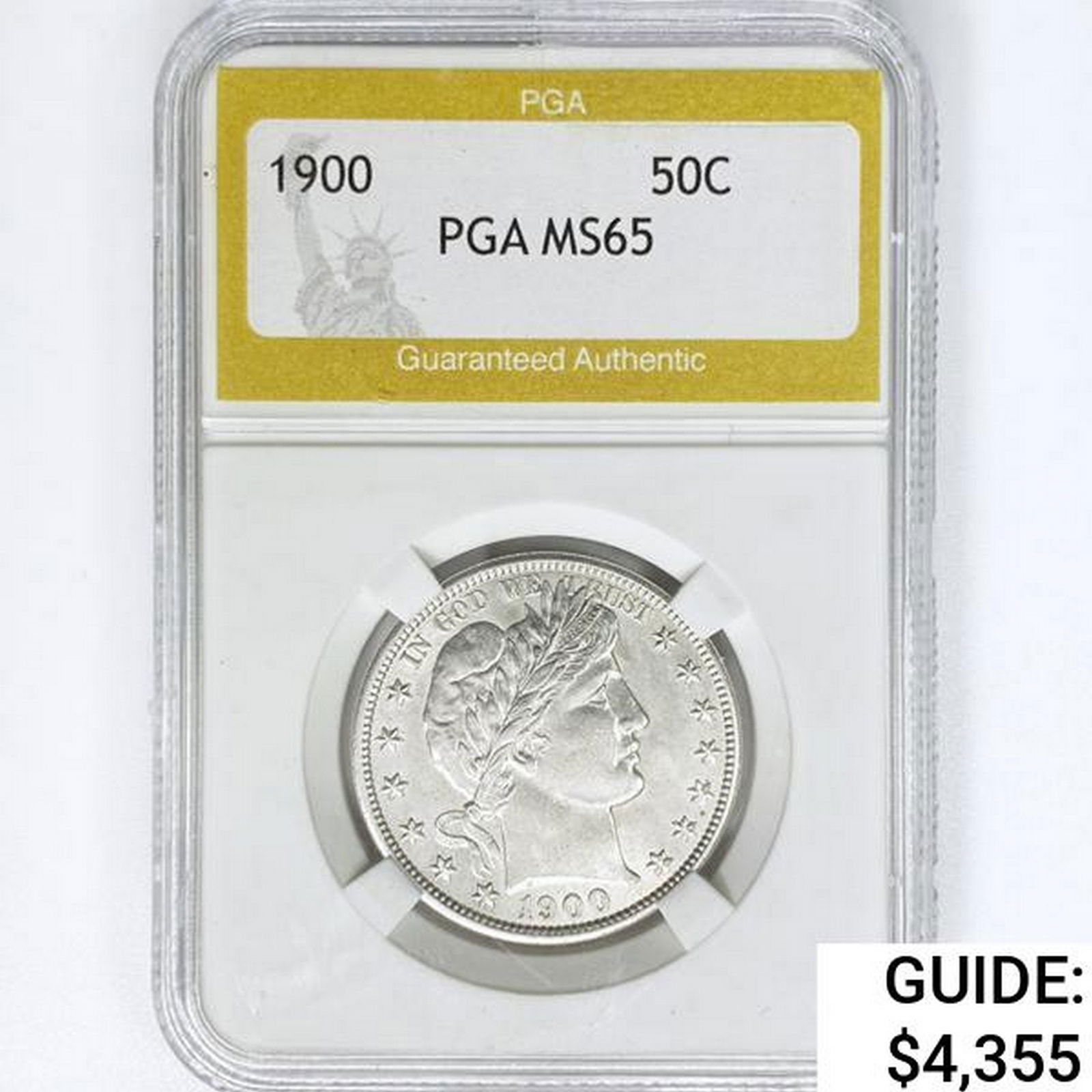 1900 Barber Half Dollar PGA MS65 (1 of 2)