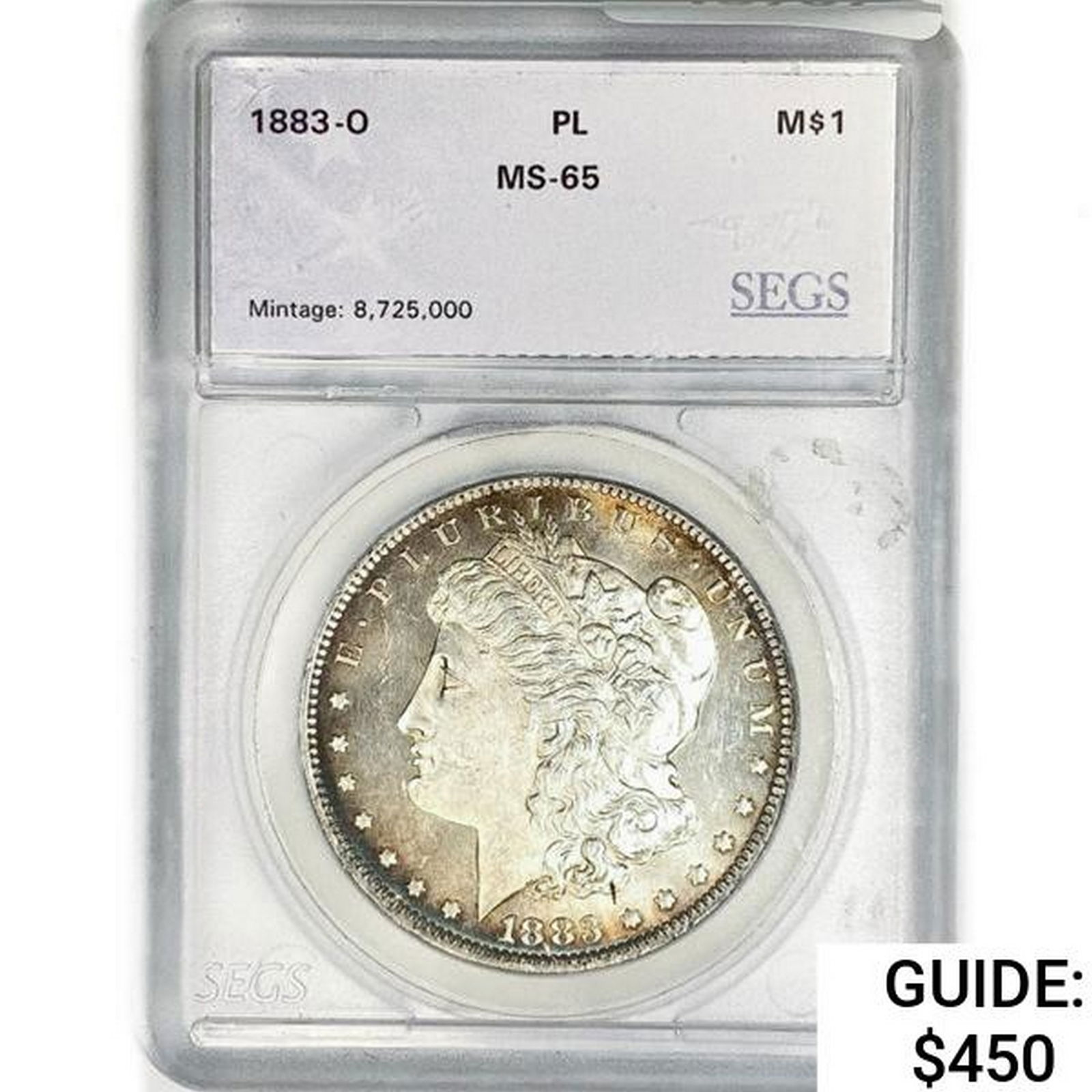 1883-O Morgan Silver Dollar SEGS MS65 PL (1 of 2)