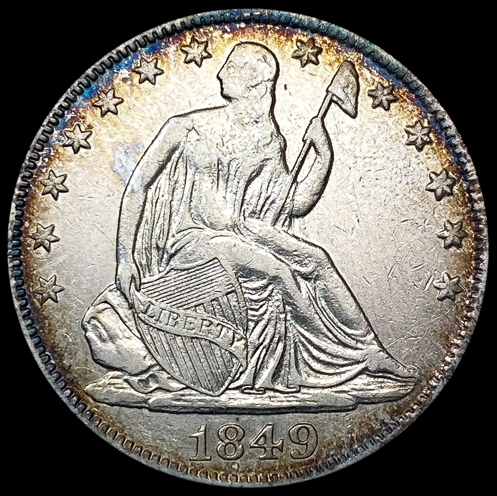 1849-O Seated Liberty Half Dollar CLOSELY UNCIRCUL (1 of 2)