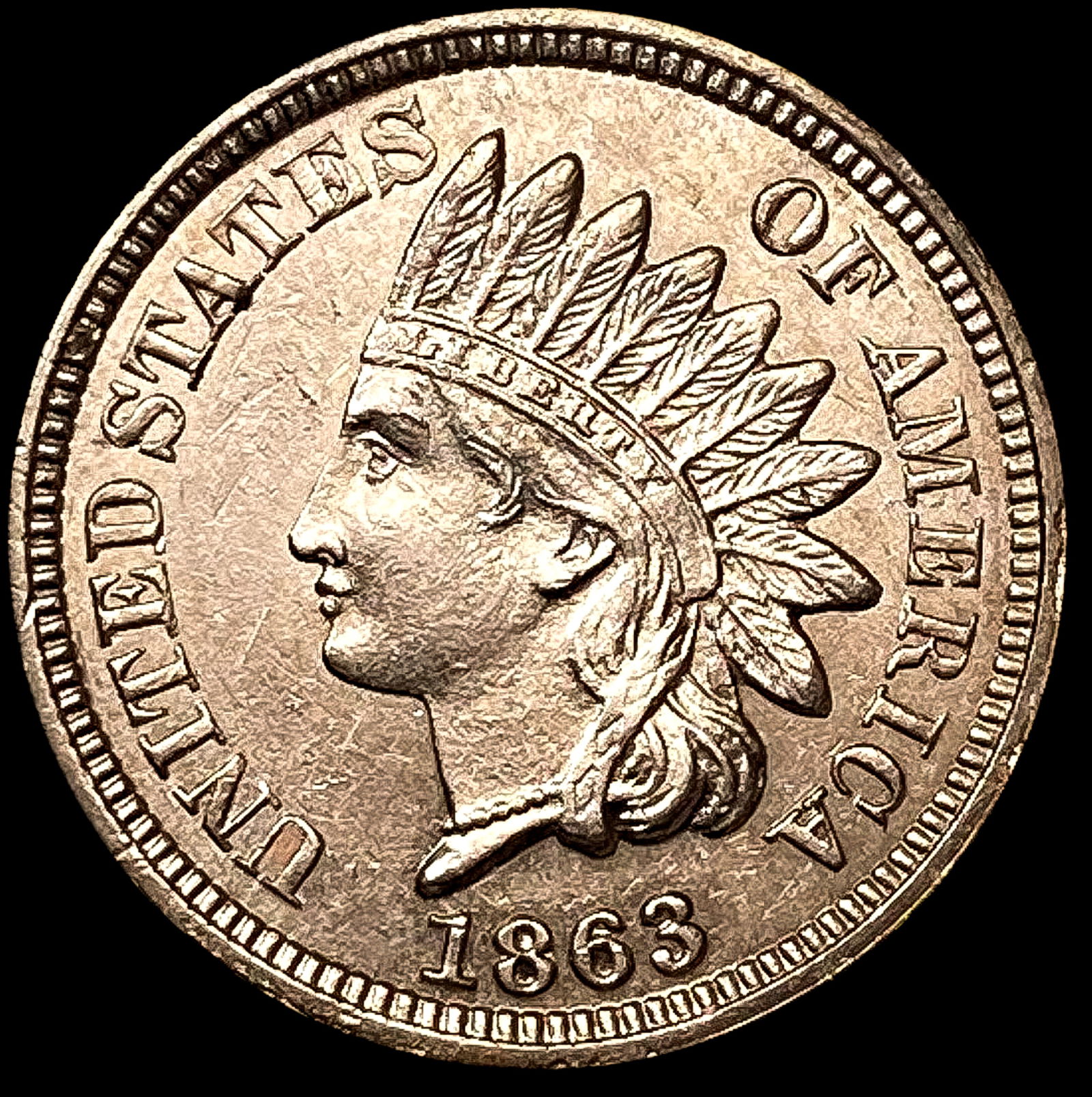1863 Indian Head Cent UNCIRCULATED (1 of 2)