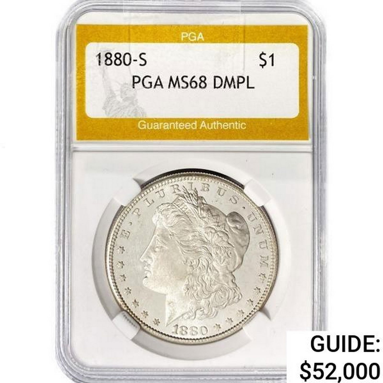 1880-S Morgan Silver Dollar PGA MS68 DMPL (1 of 2)