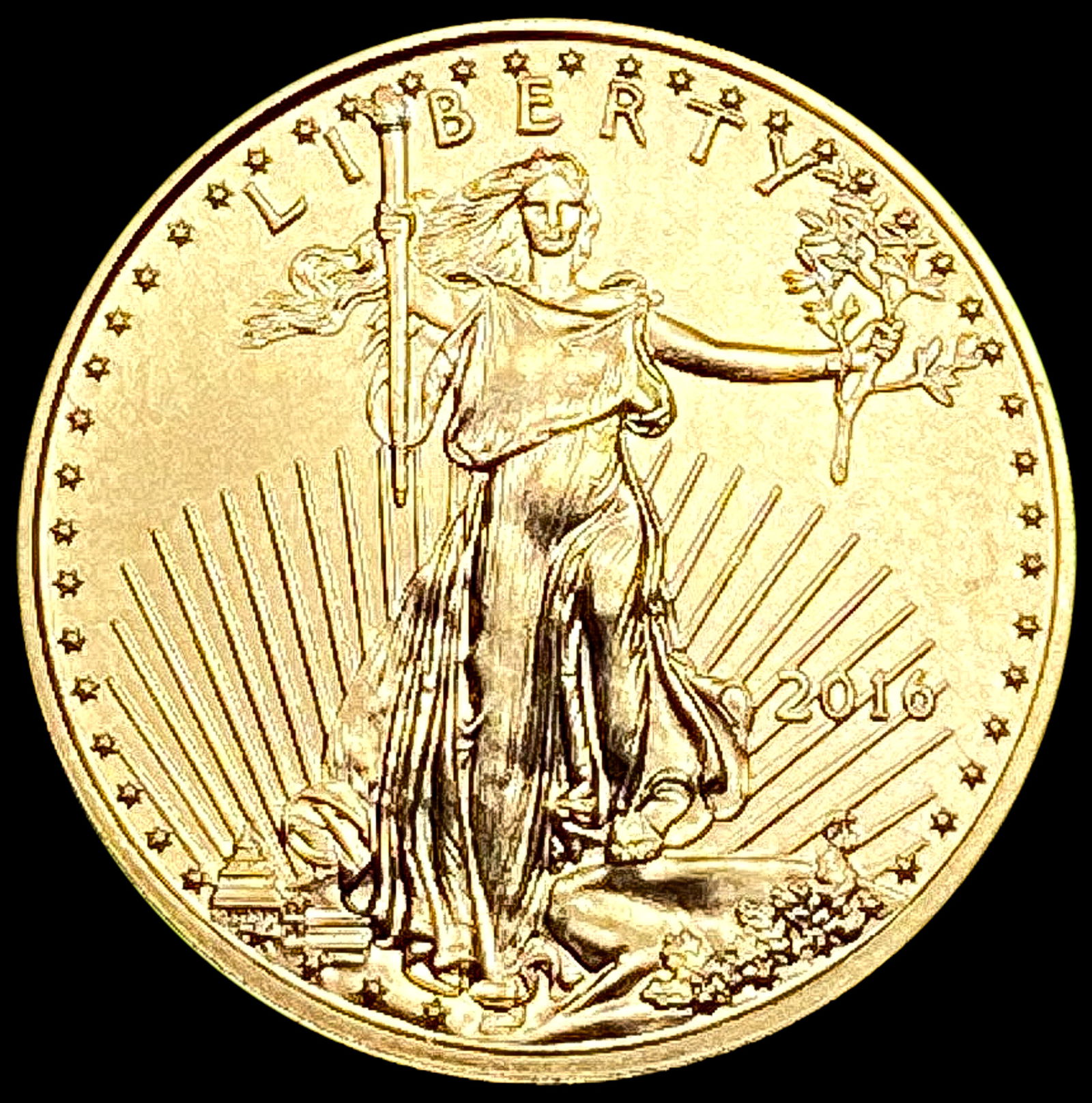 2016 US 1/10oz Gold $5 Eagle SUPERB GEM BU (1 of 2)