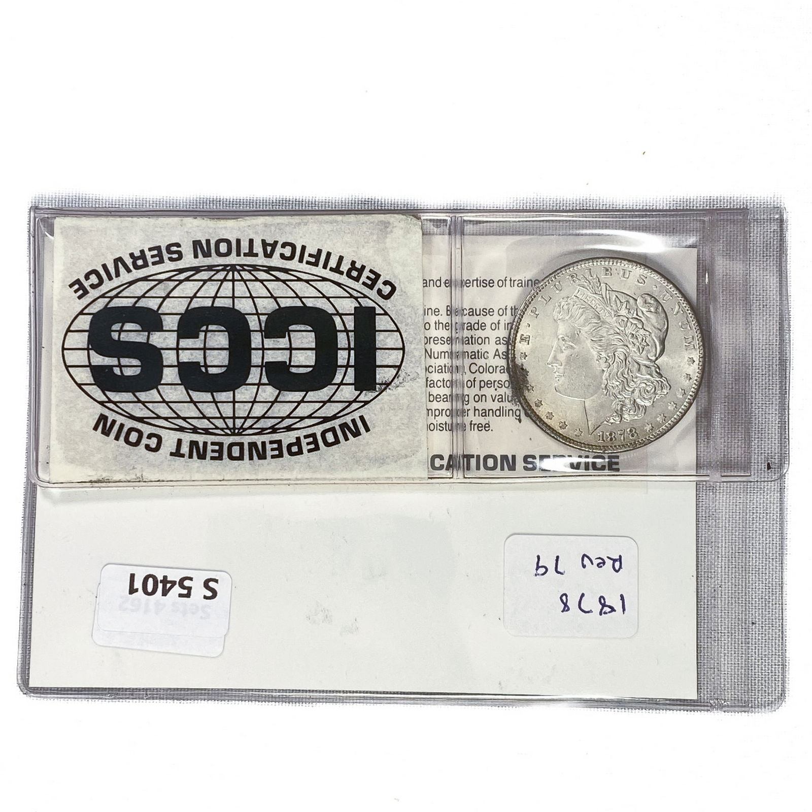 1878 7TF Rev 79 Morgan Silver Dollar ICCS MS64 (1 of 2)