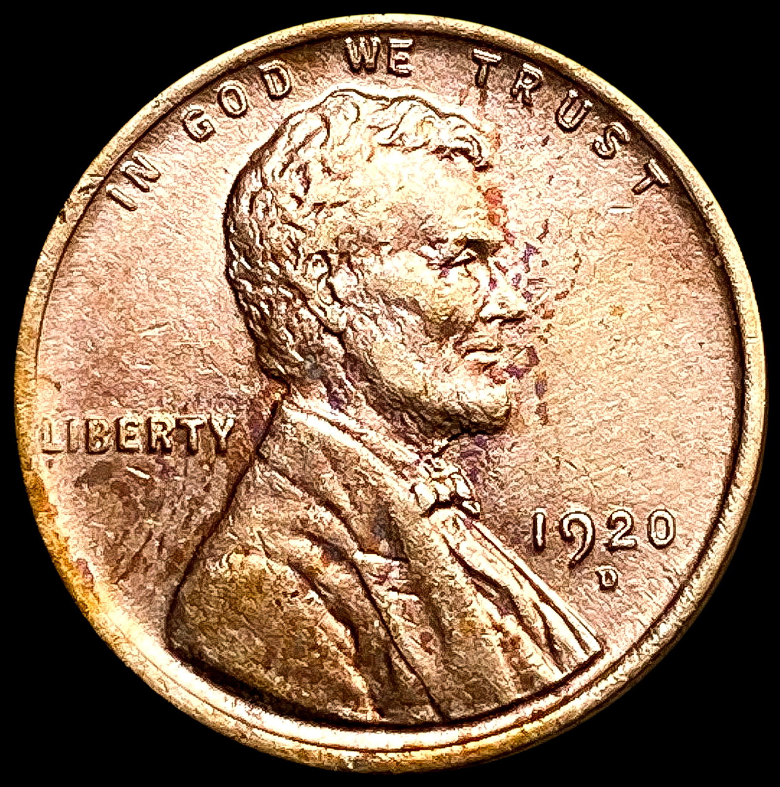 1920-D Wheat Cent CLOSELY UNCIRCULATED (1 of 2)