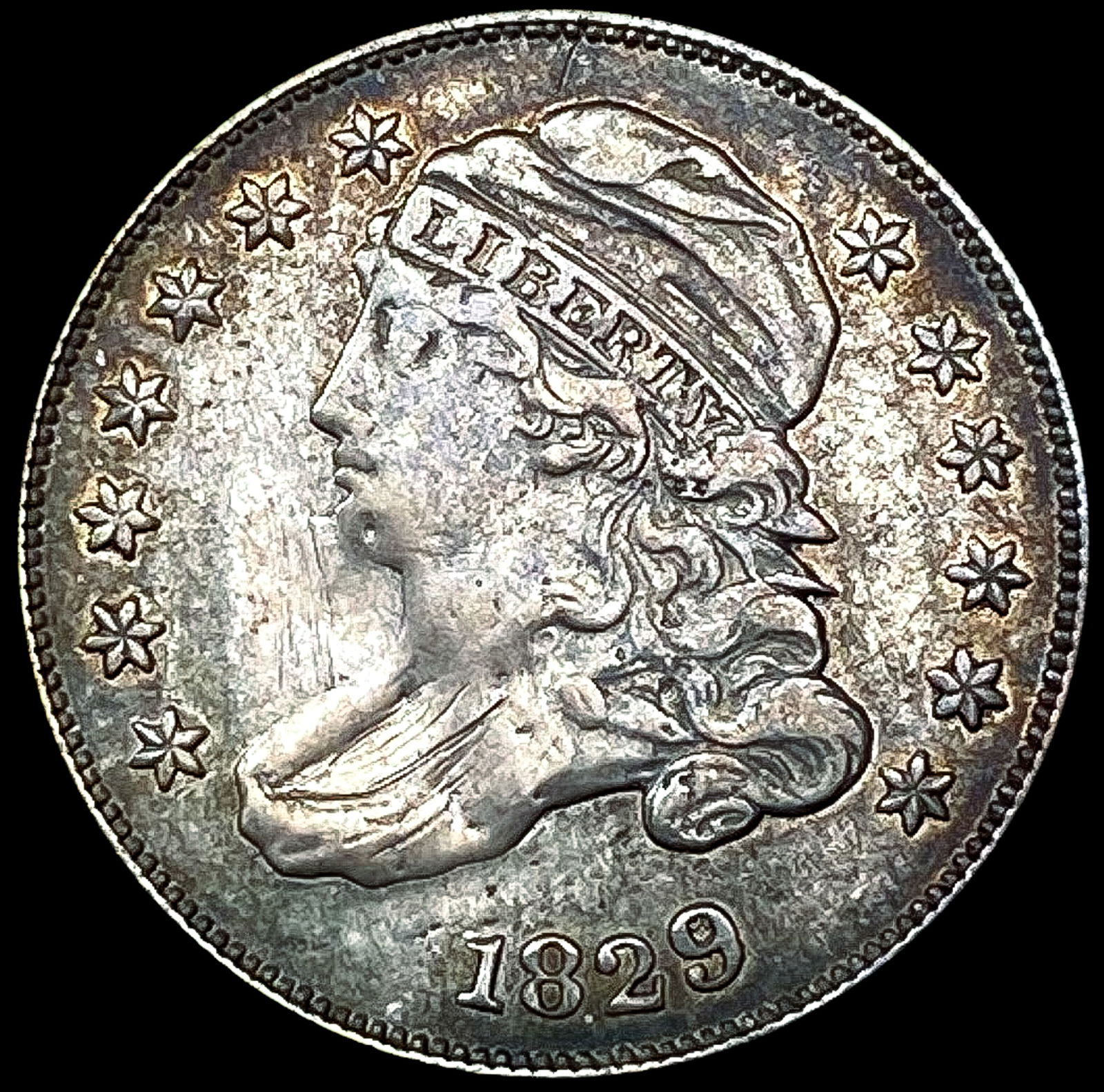 1829 Capped Bust Dime NEARLY UNCIRCULATED (1 of 2)