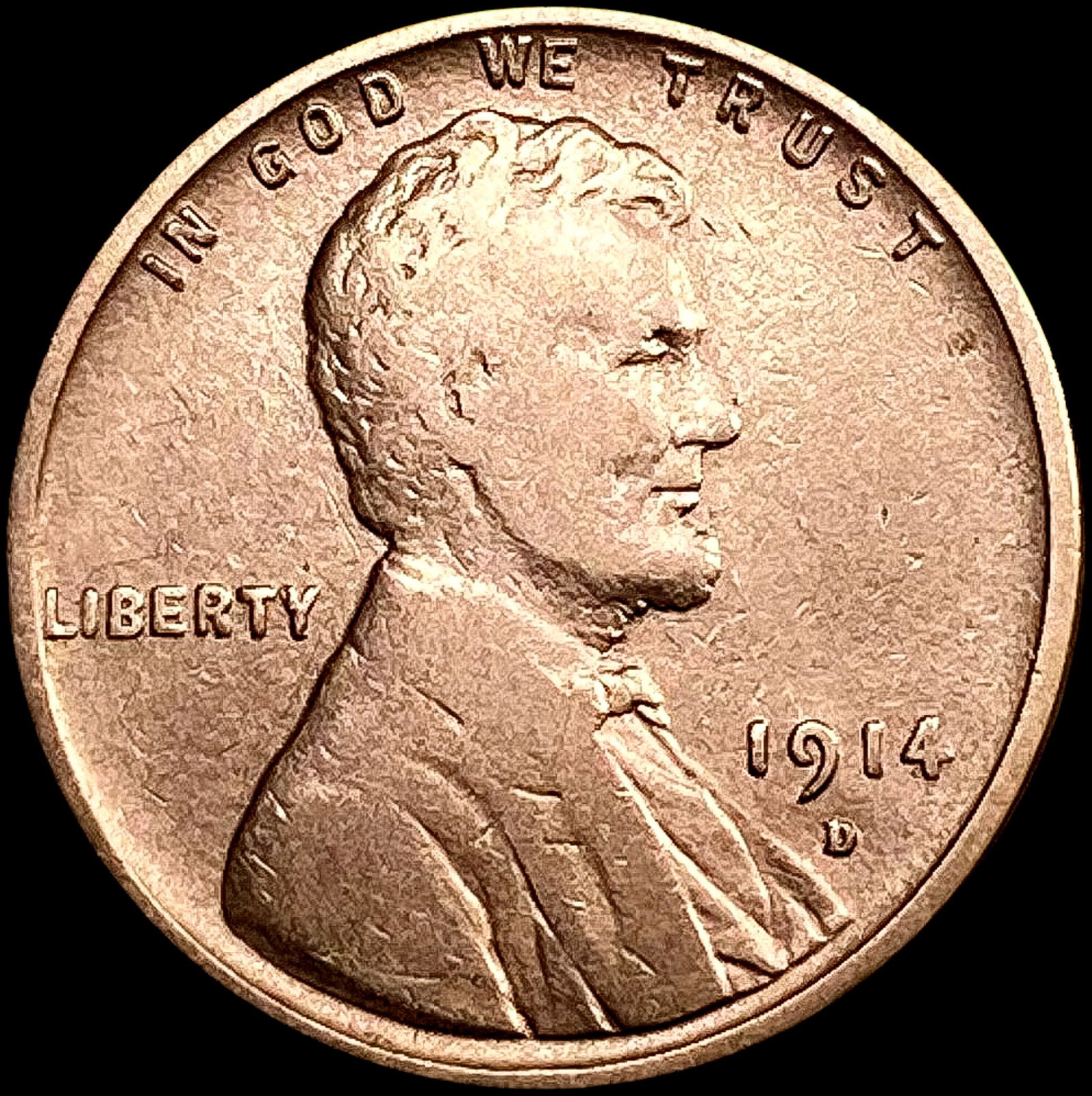1914-D Wheat Cent LIGHTLY CIRCULATED (1 of 2)