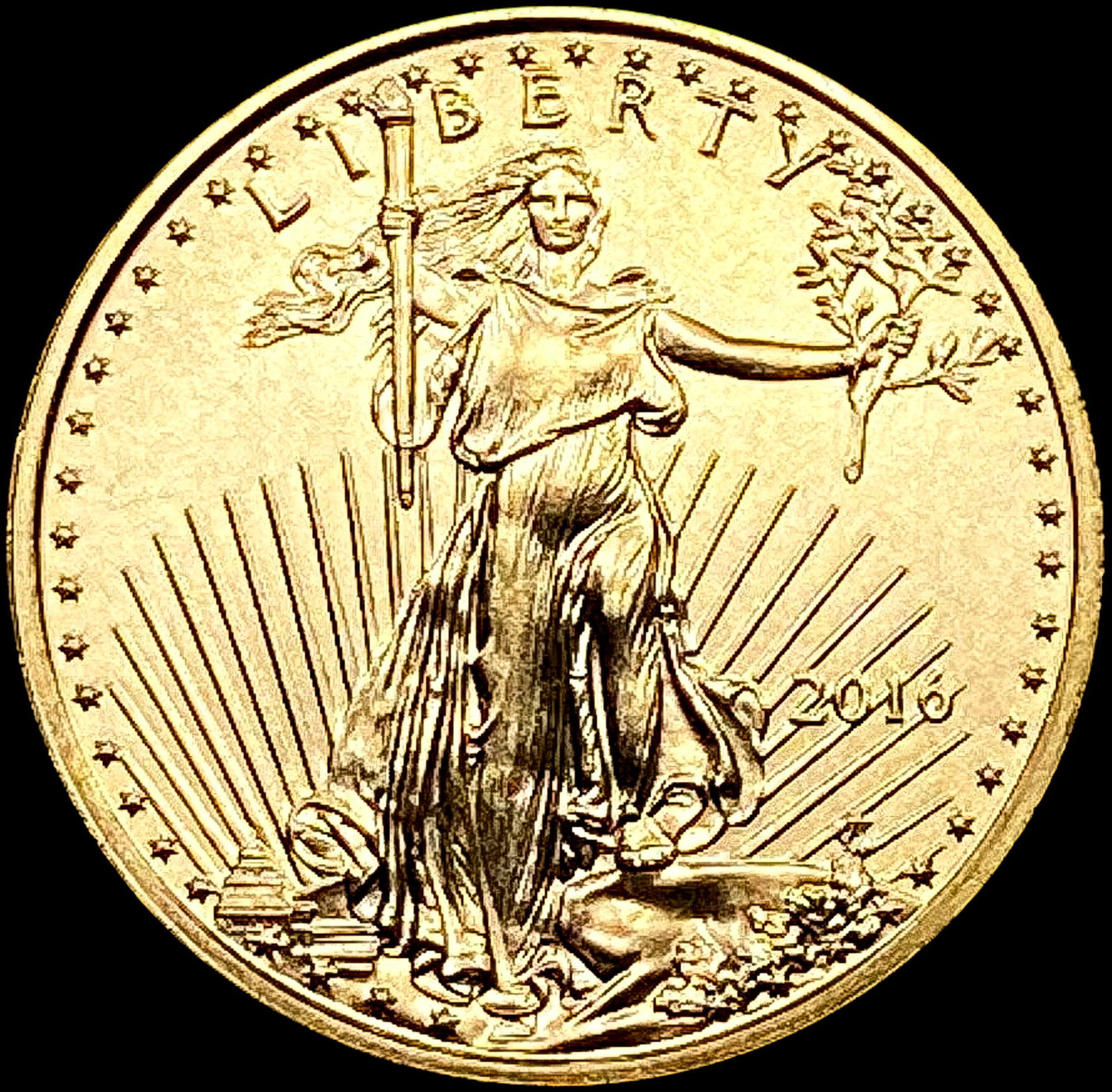 2016 US 1/10oz Gold $5 Eagle SUPERB GEM BU (1 of 2)