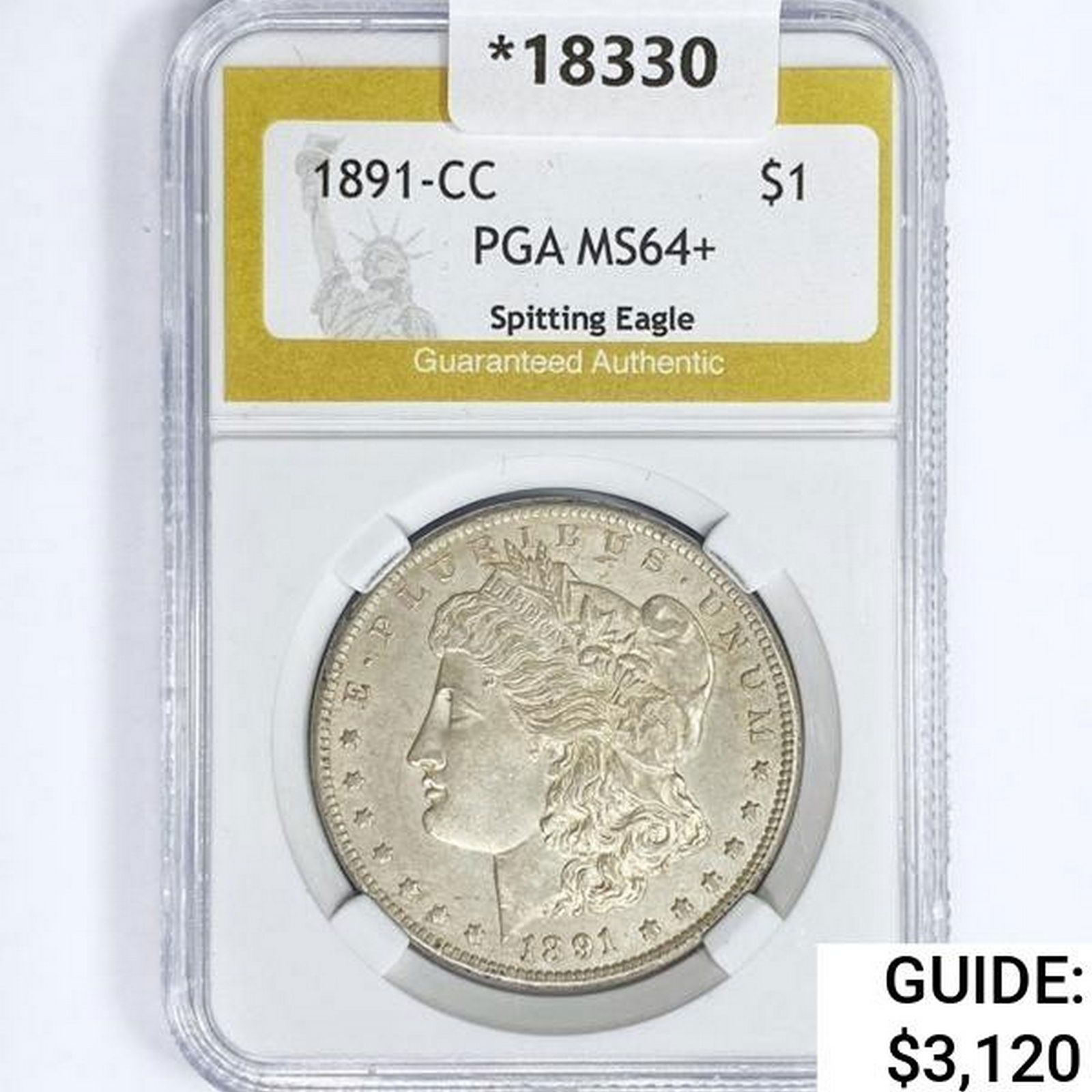 1891-CC Morgan Silver Dollar PGA MS64+ VAM-3 (1 of 2)