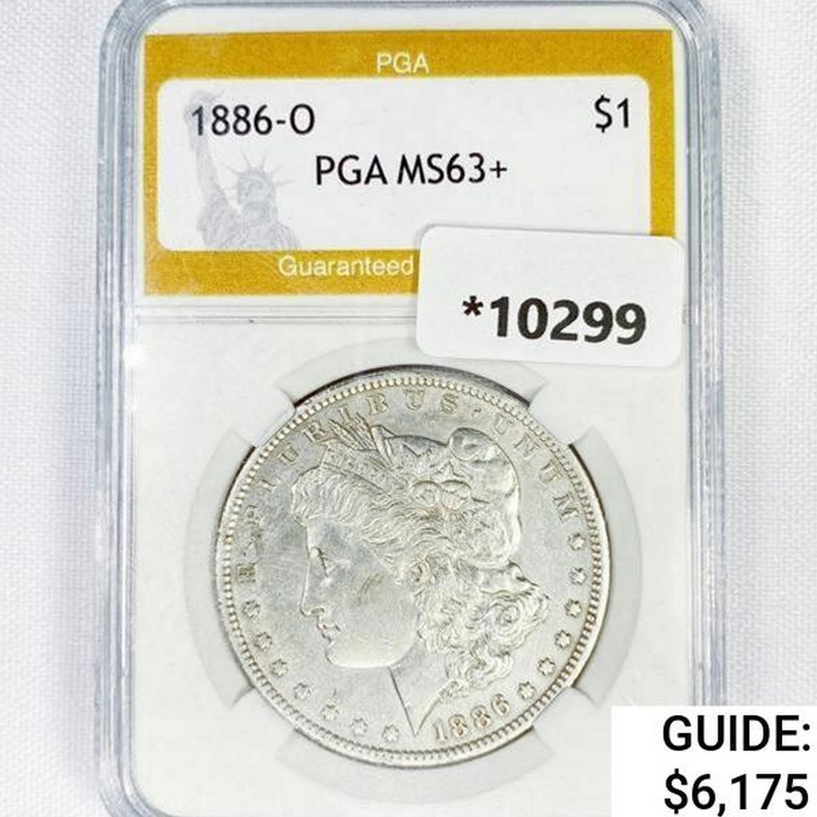 1886-O Morgan Silver Dollar PGA MS63+ (1 of 2)