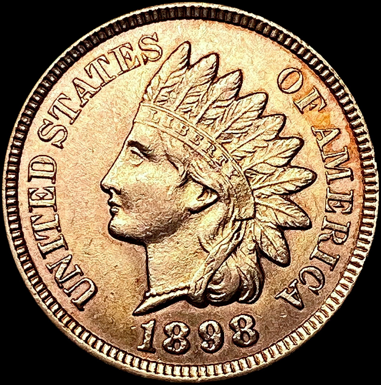 1898 RED Indian Head Cent CHOICE BU (1 of 2)