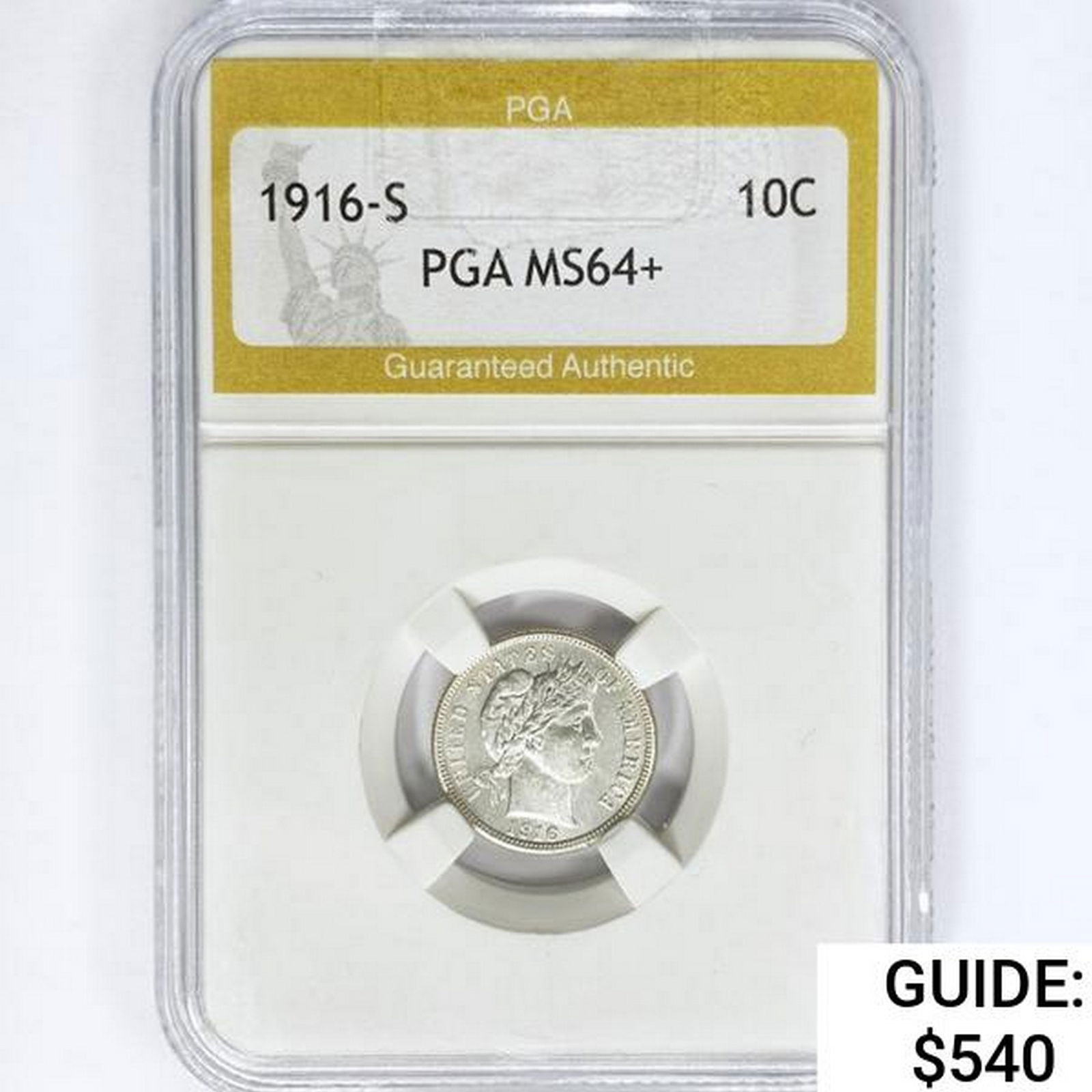 1916-S Barber Dime PGA MS64+ (1 of 2)