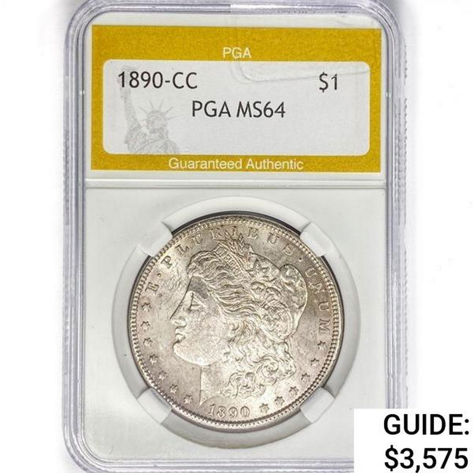 1890-CC Morgan Silver Dollar PGA MS64 (1 of 2)