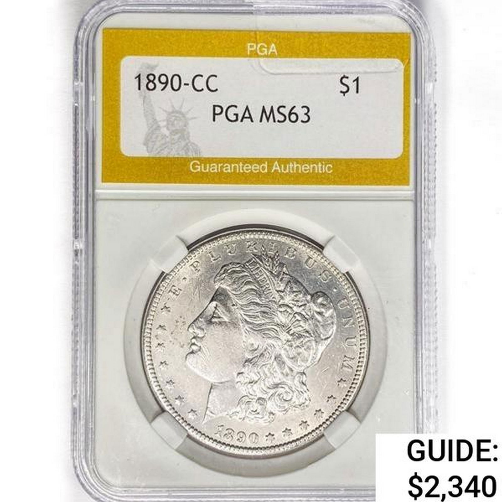 1890-CC Morgan Silver Dollar PGA MS63 (1 of 2)