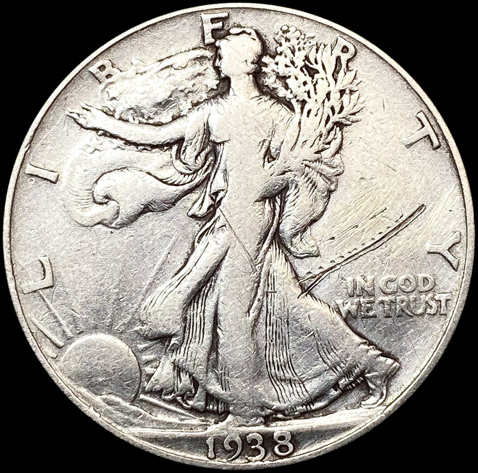 1938-D Walking Liberty Half Dollar HIGH GRADE (1 of 2)