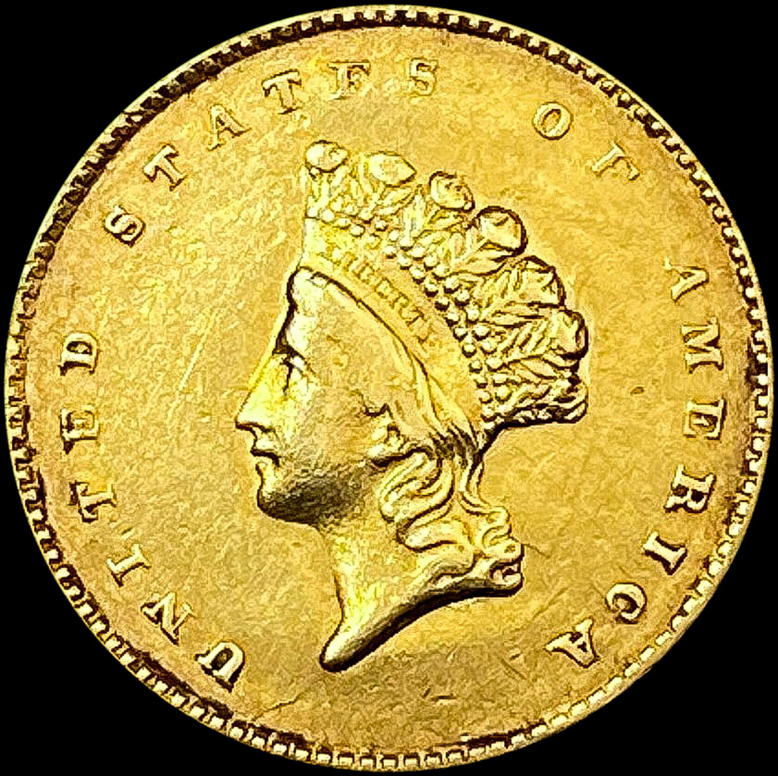 1855 Rare Gold Dollar CLOSELY UNCIRCULATED (1 of 2)