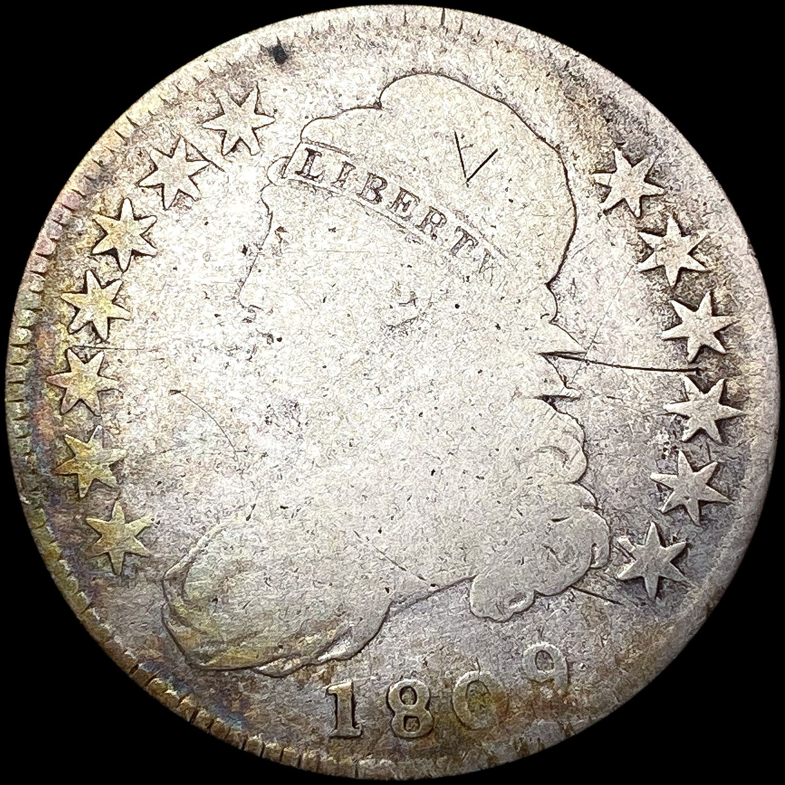 1809 Capped Bust Half Dollar NICELY CIRCULATED (1 of 2)