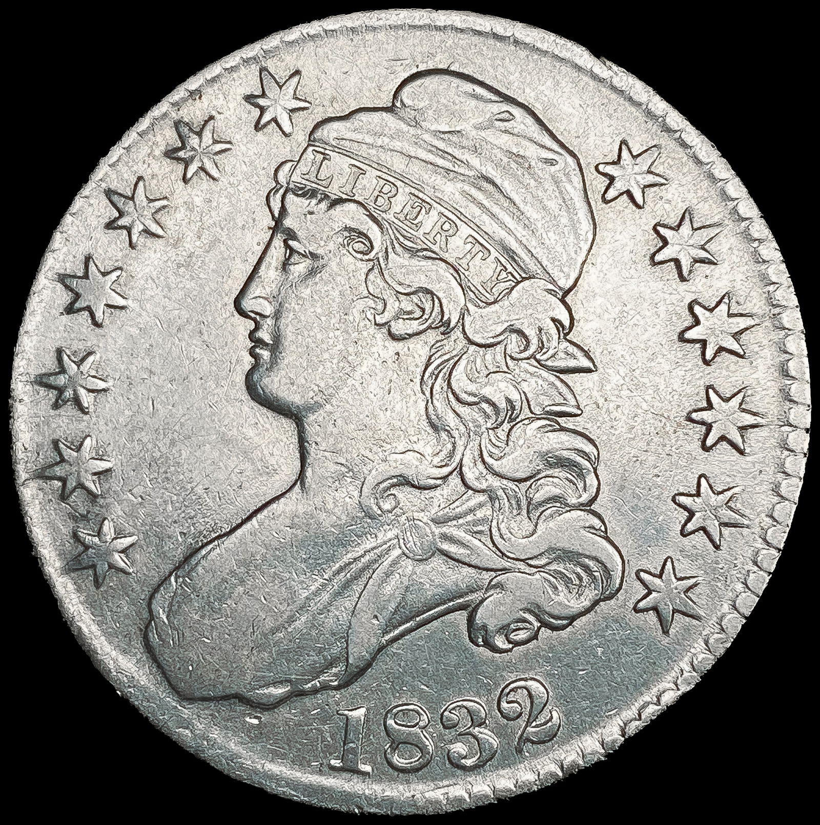 1832 Capped Bust Half Dollar CLOSELY UNCIRCULATED (1 of 2)
