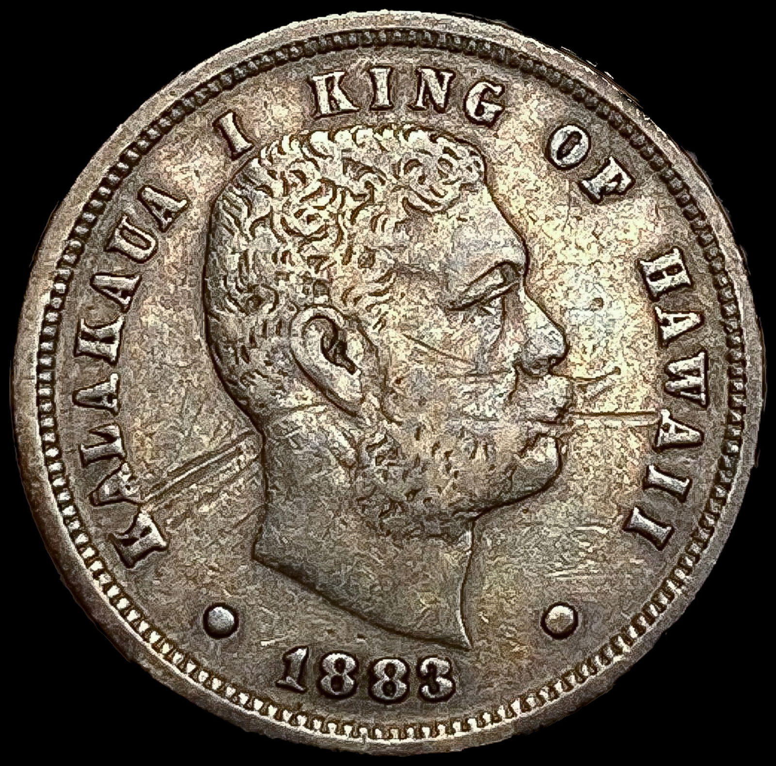 1883 Kingdom of Hawaii Dime LIGHTLY CIRCULATED (1 of 2)