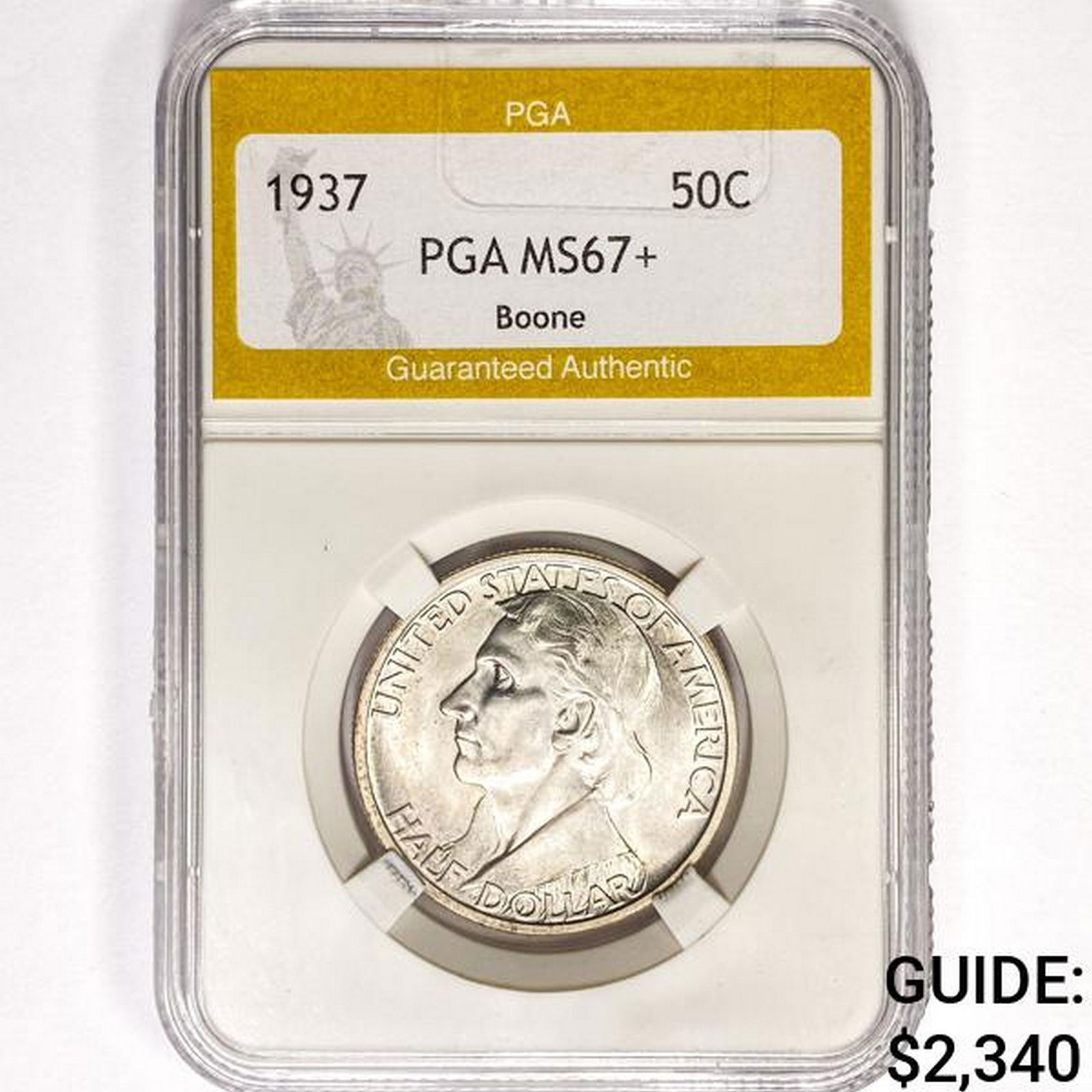 1937 Boone Half Dollar PGA MS67+ (1 of 2)