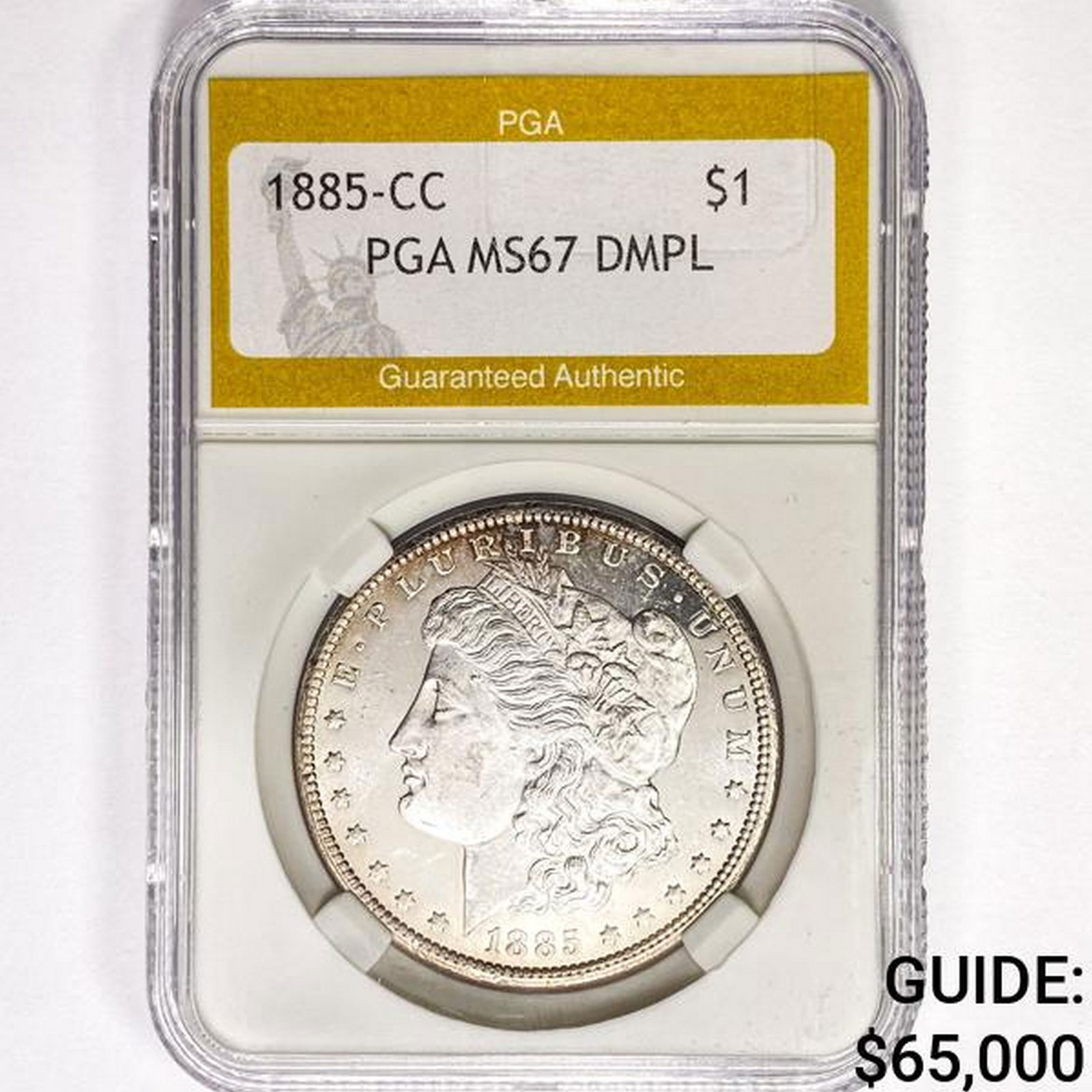 1885-CC Morgan Silver Dollar PGA MS67 DMPL (1 of 2)