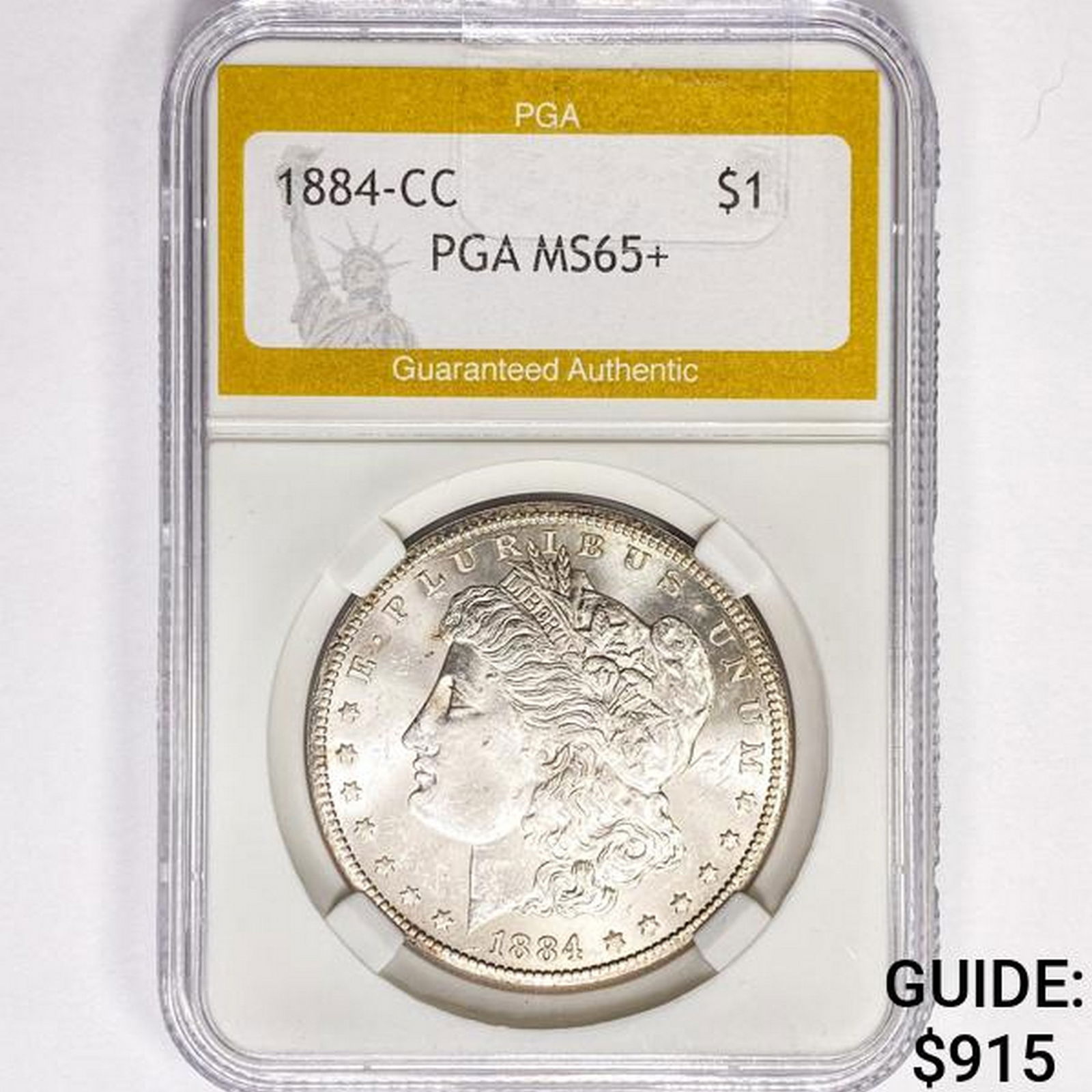 1884-CC Morgan Silver Dollar PGA MS65+ (1 of 2)