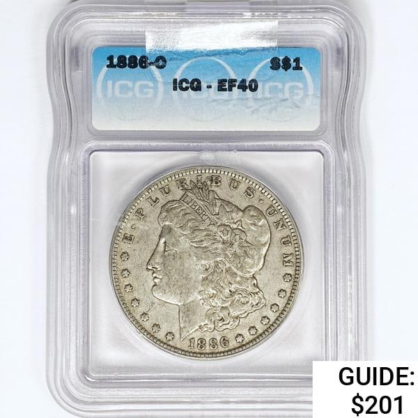 1886-O Morgan Silver Dollar ICG EF40 (1 of 2)