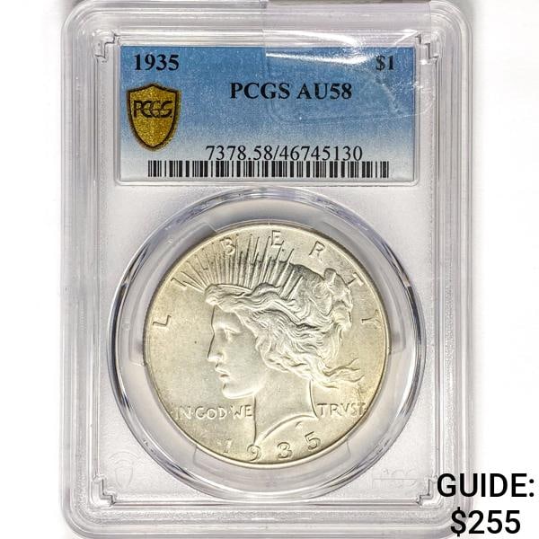 1935 Silver Peace Dollar PCGS AU58 (1 of 2)
