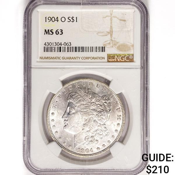 1904-O Morgan Silver Dollar NGC MS63 (1 of 2)