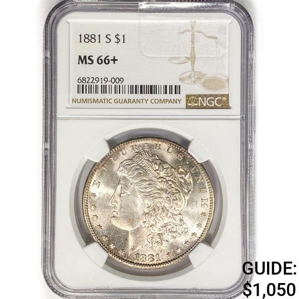 1881-S Morgan Silver Dollar NGC MS66+ (1 of 2)