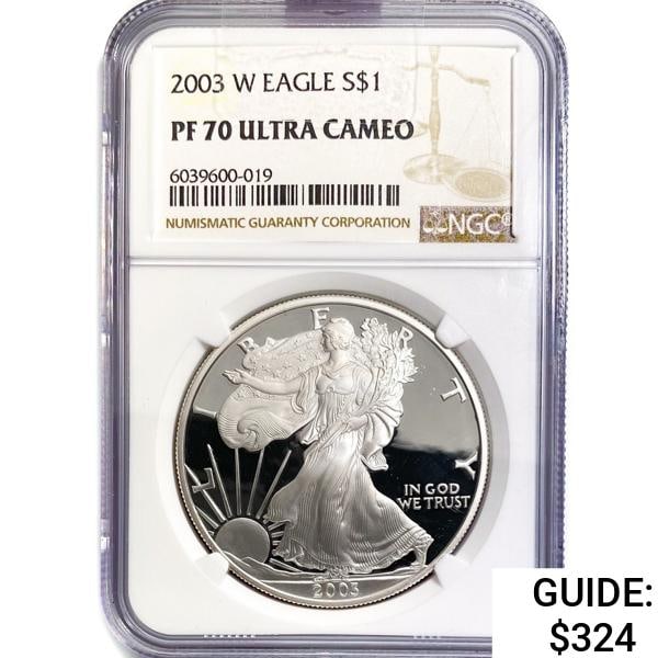 2003-W Silver Eagle NGC PF70 UC (1 of 2)