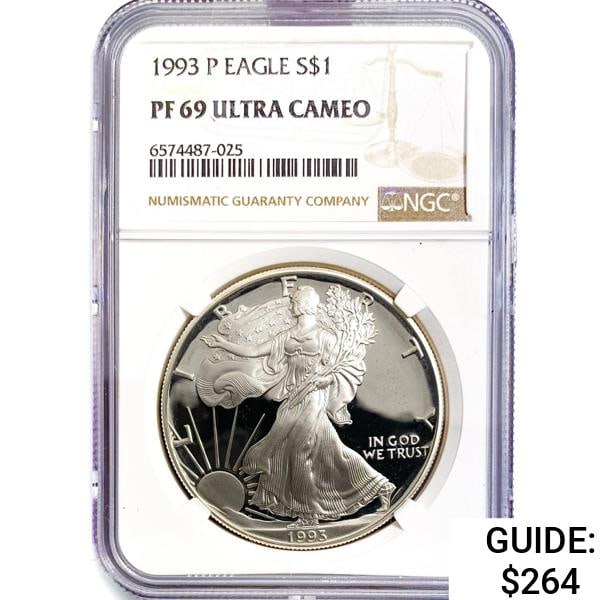 1993 American 1oz Silver Eagle NGC PF69 UC (1 of 2)
