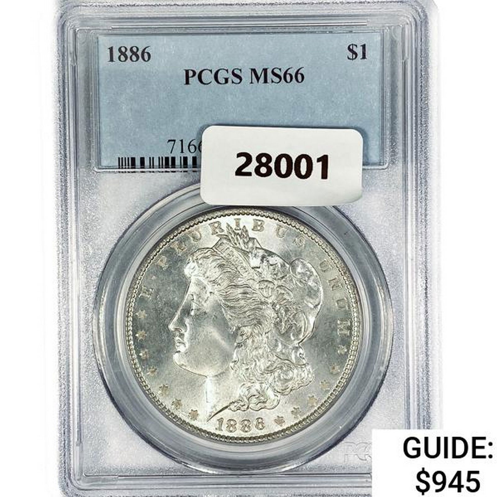 1886 Morgan Silver Dollar PCGS MS66 (1 of 2)