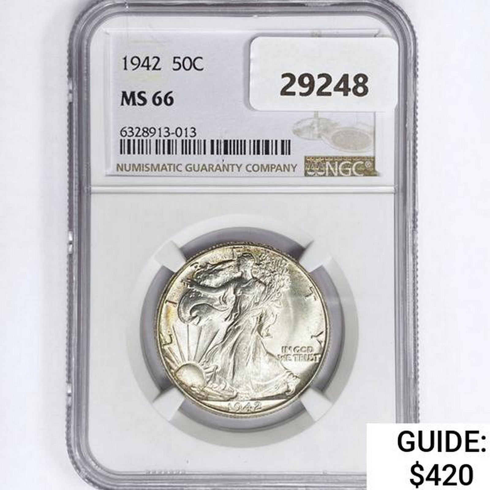 1942 Walking Liberty Half Dollar NGC MS66 (1 of 2)