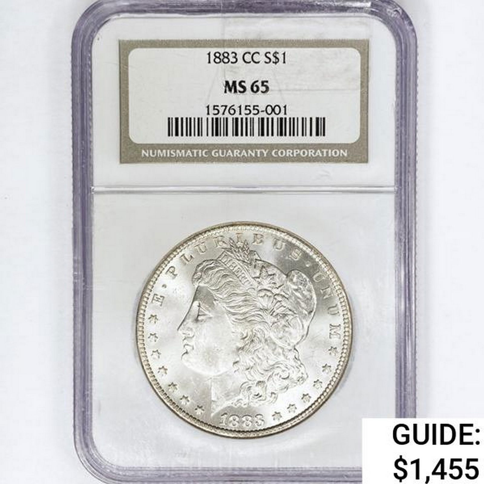 1883-CC Morgan Silver Dollar NGC MS65 (1 of 2)