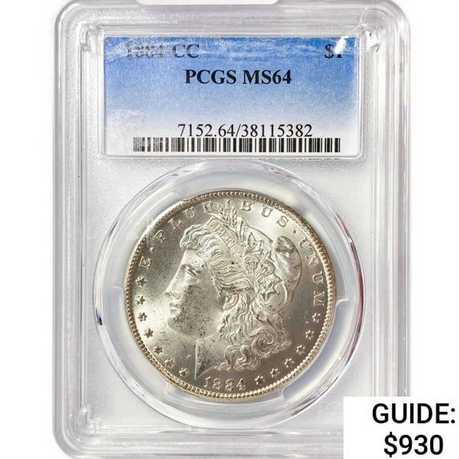 1884-CC Morgan Silver Dollar PCGS MS64 (1 of 2)