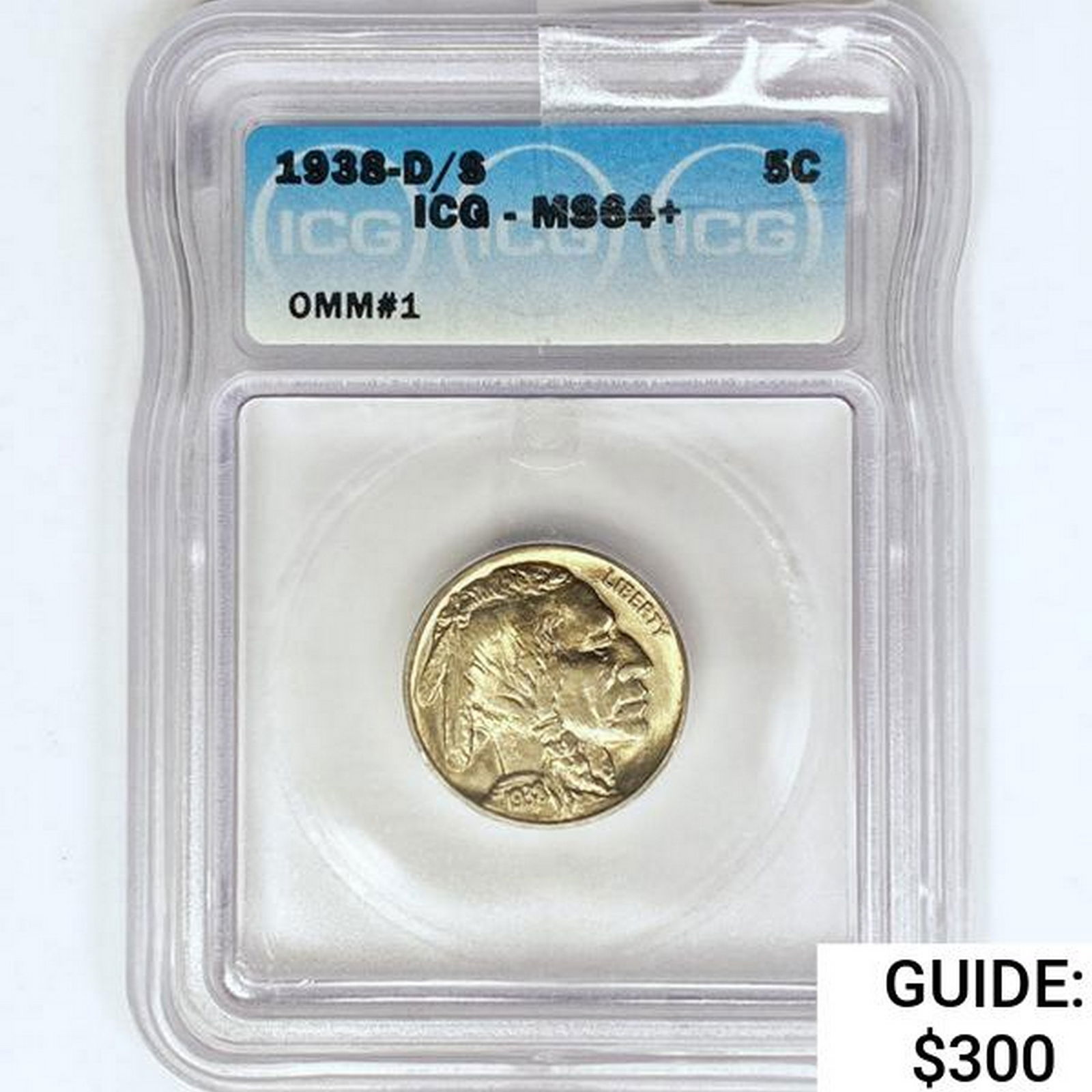 1938-D/S Buffalo Nickel ICG MS64+ OMM#1 (1 of 2)
