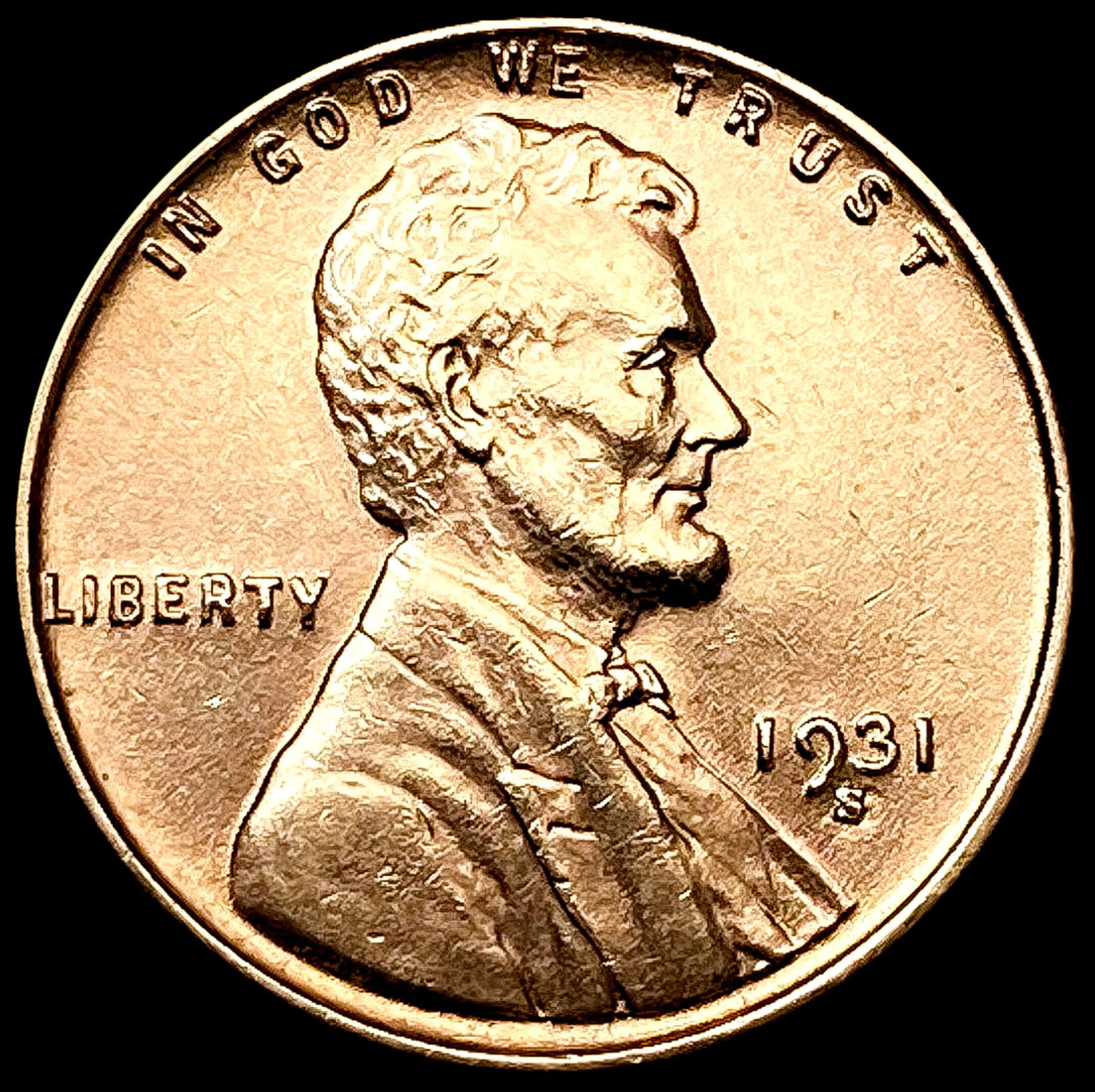 1931-S Wheat Cent CLOSELY UNCIRCULATED (1 of 2)