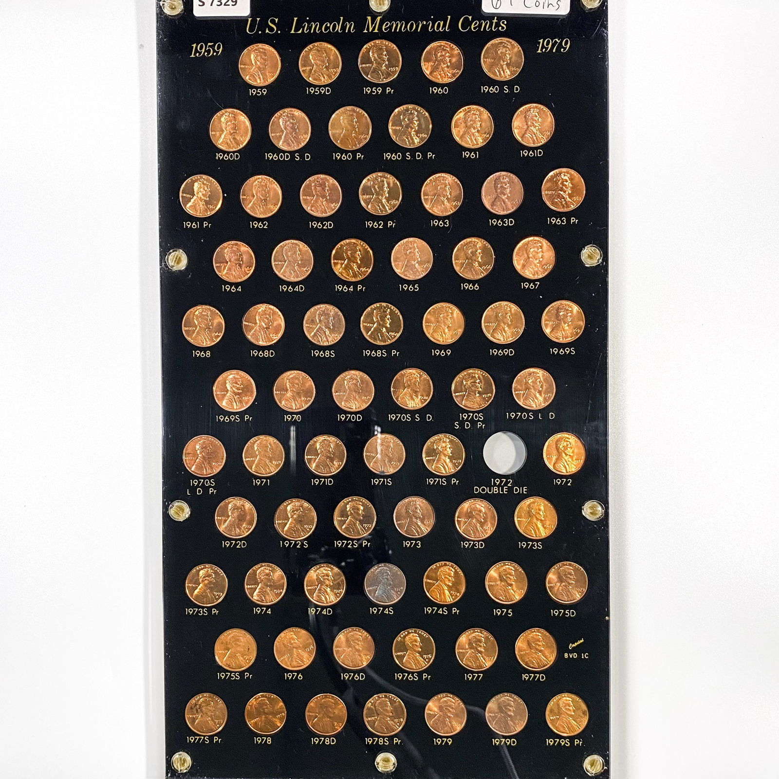 1959-1979 Lincoln Cent Proof Set (69 Coins) (1 of 2)
