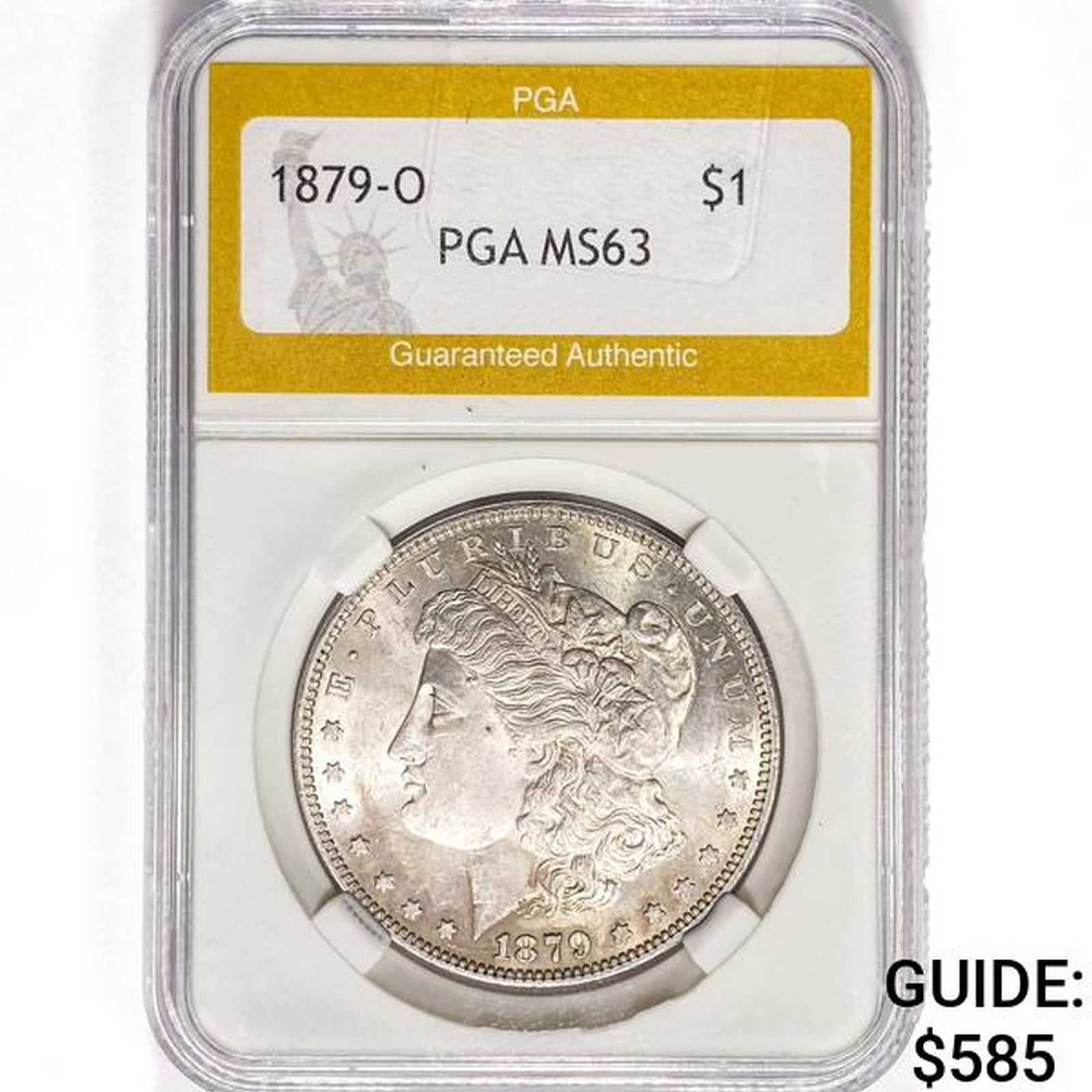 1879-O Morgan Silver Dollar PGA MS63 (1 of 2)