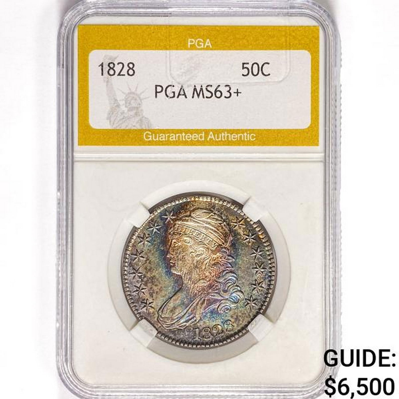 1828 Capped Bust Half Dollar PGA MS63+ (1 of 2)