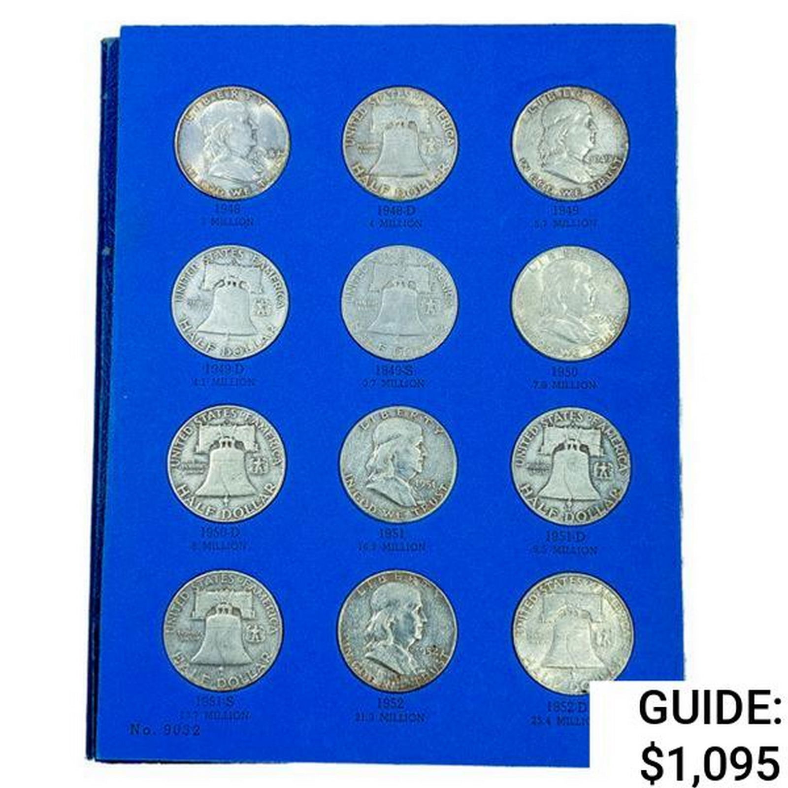 1948-1963 Benjamin Franklin Half Dollar Book (35 C (1 of 4)