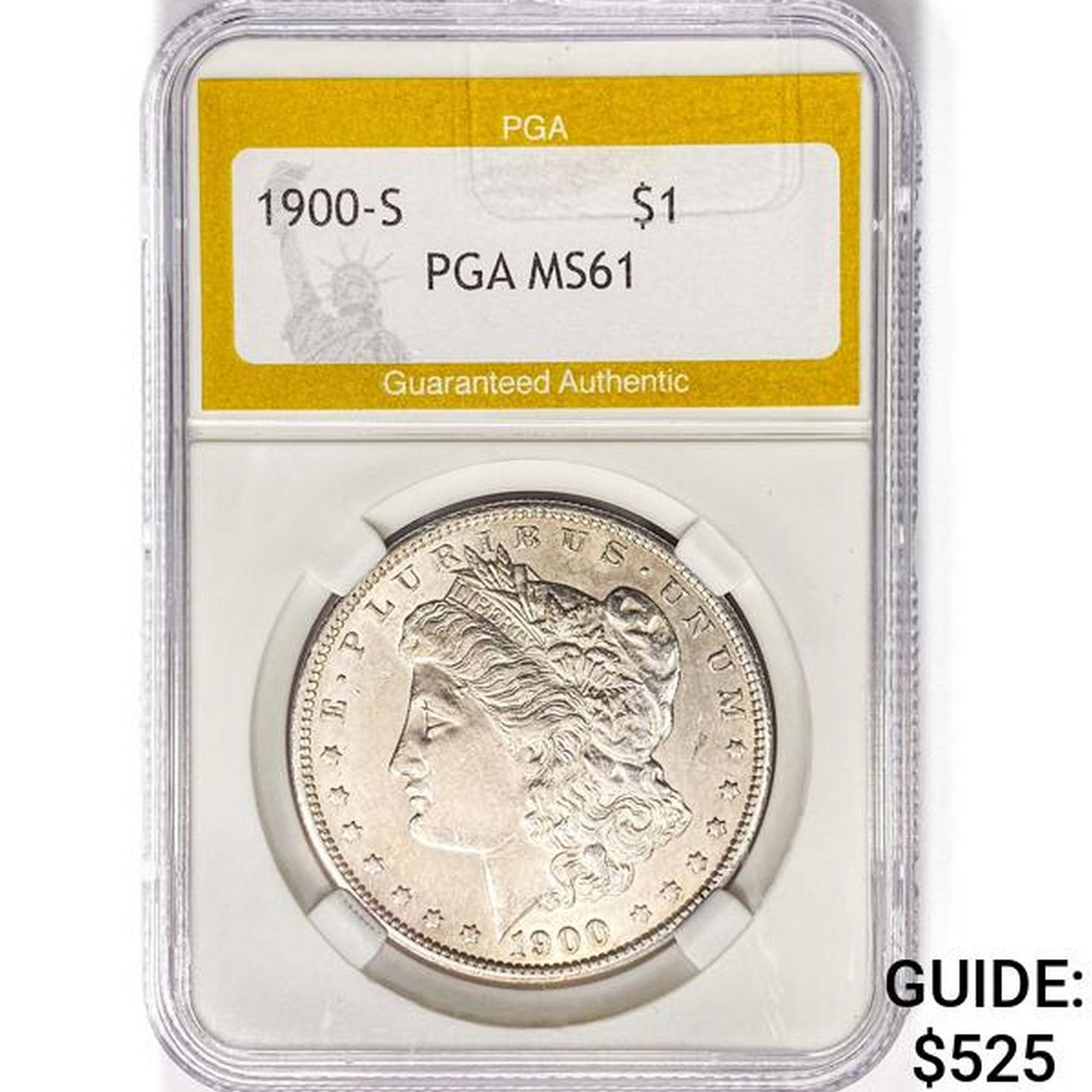 1900-S Morgan Silver Dollar PGA MS61 (1 of 2)