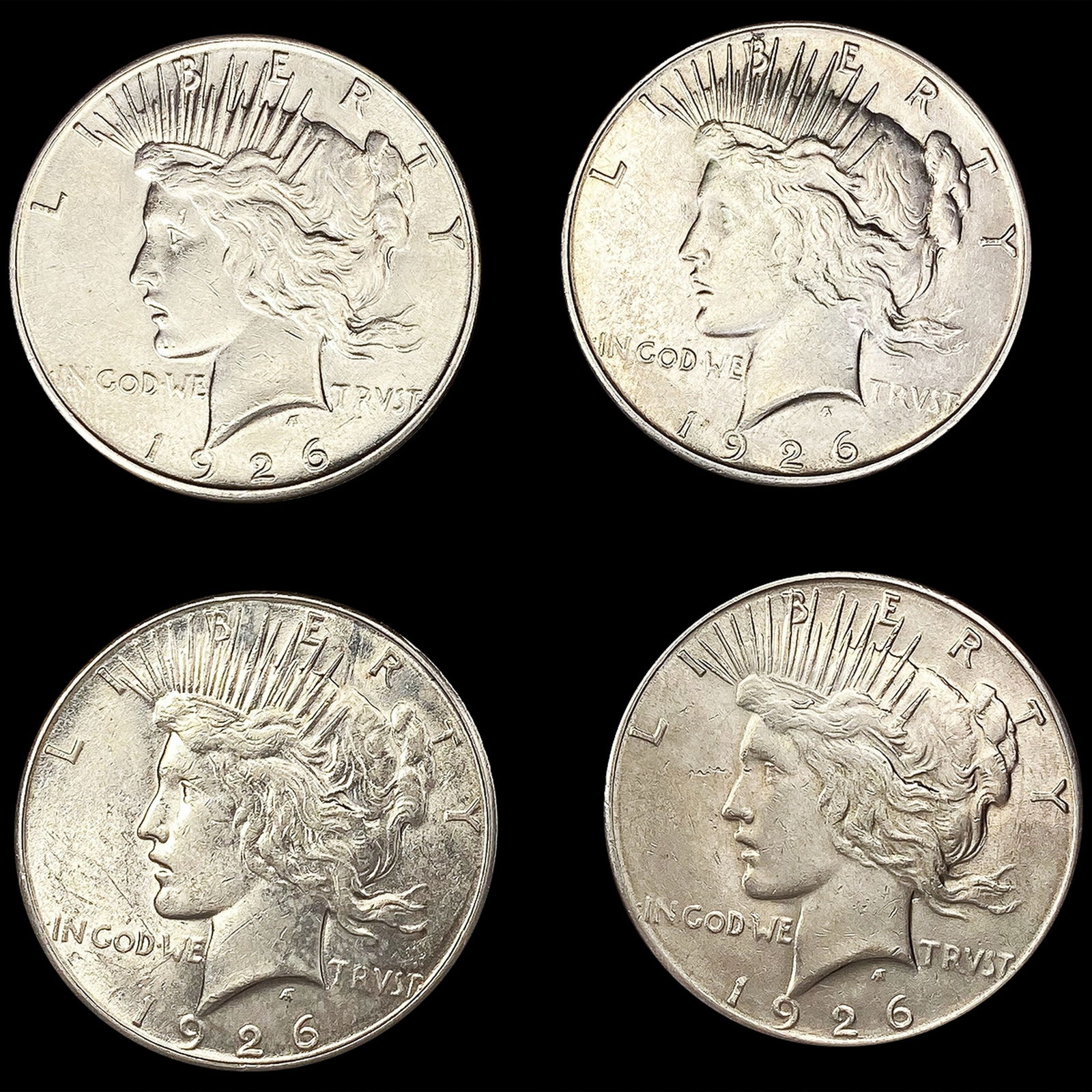 [4] 1926-S Peace Silver Dollars UNCIRCULATED (1 of 2)