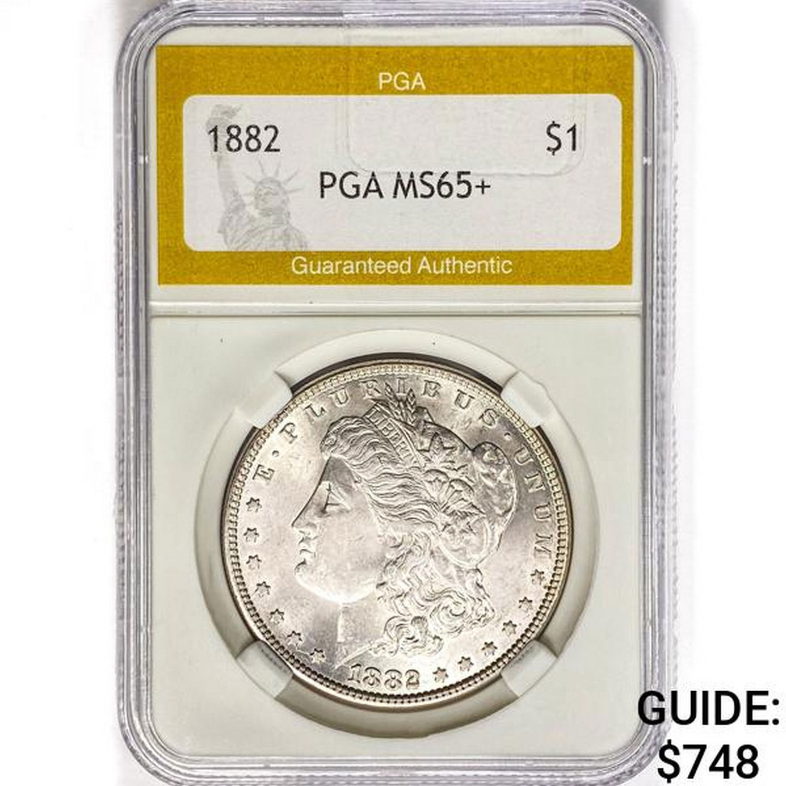 1882 Morgan Silver Dollar PGA MS65+ (1 of 2)