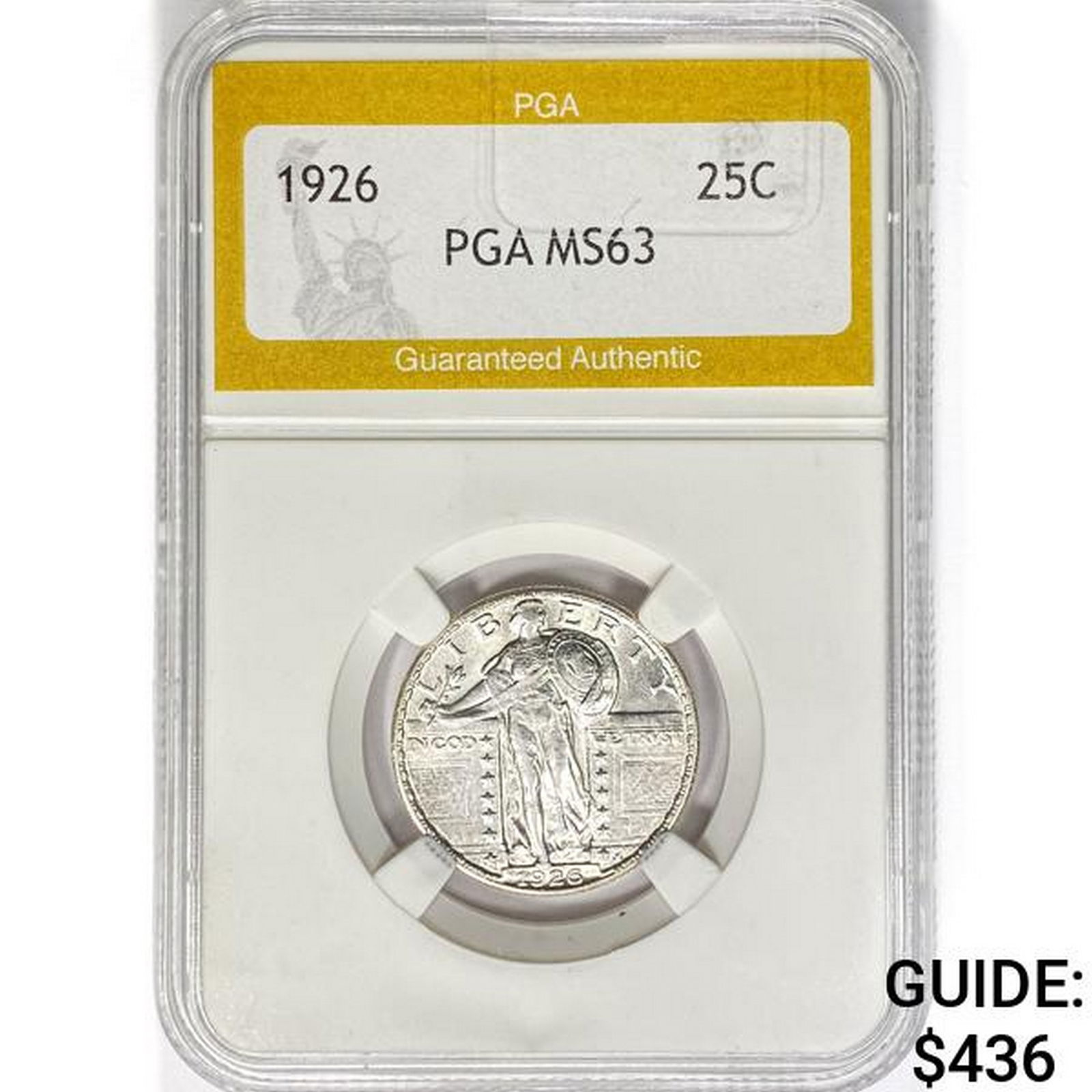 1926 Standing Liberty Quarter PGA MS63 (1 of 2)