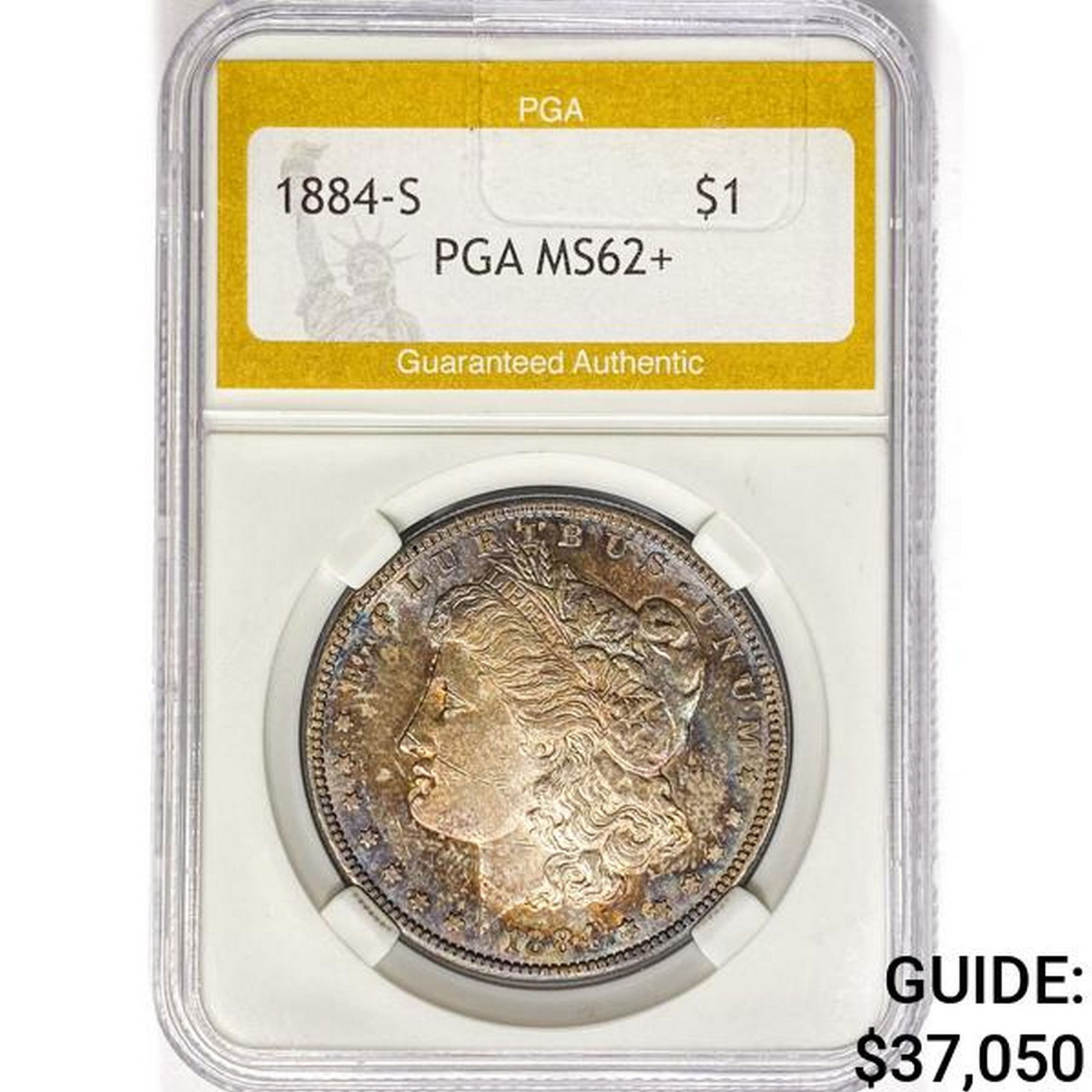 1884-S Morgan Silver Dollar PGA MS62+ (1 of 2)